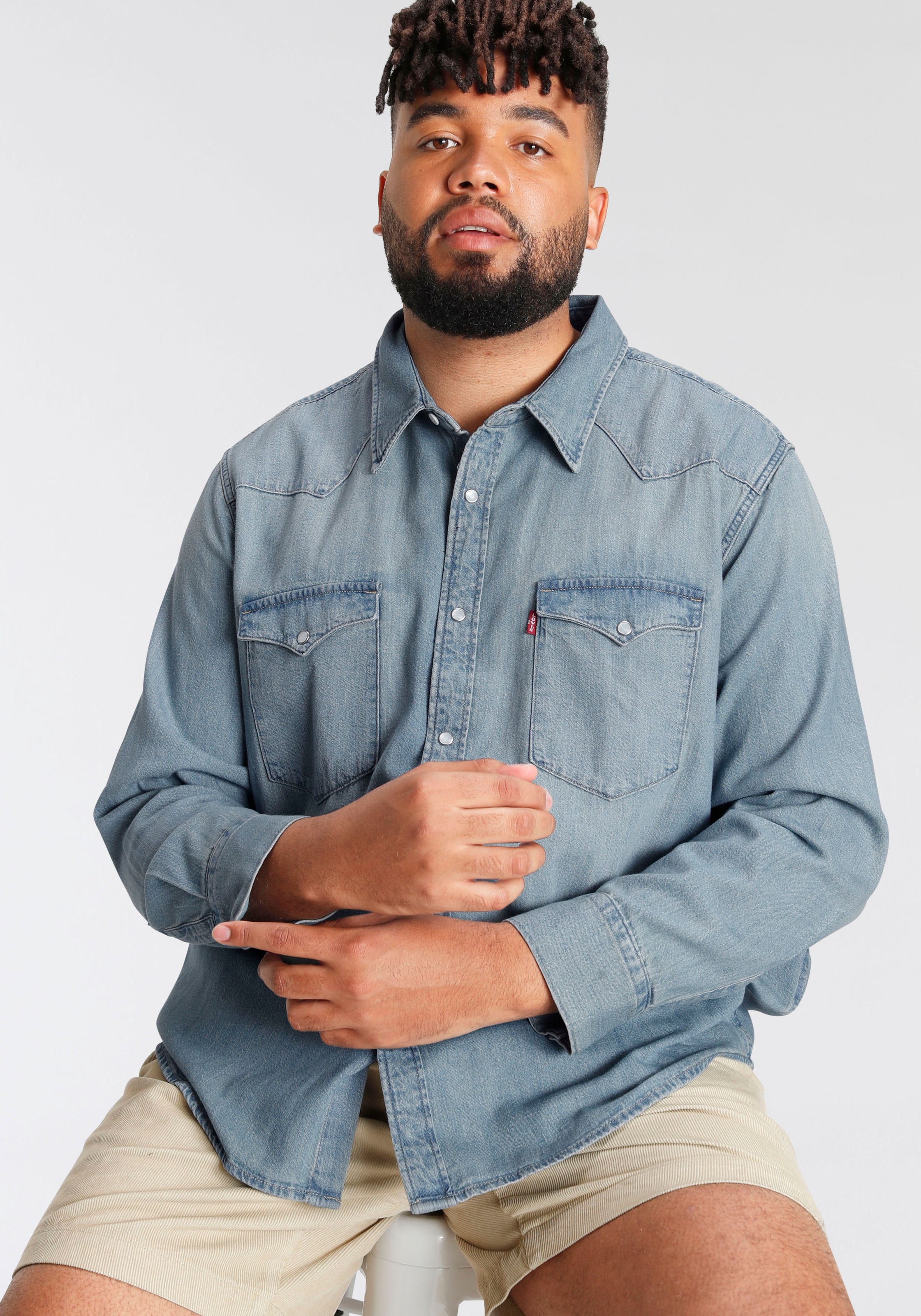 Image of Levi's® Plus Jeanshemd »BIG BARSTOW WESTERN«, mit Brusttaschen bei Ackermann Versand Schweiz
