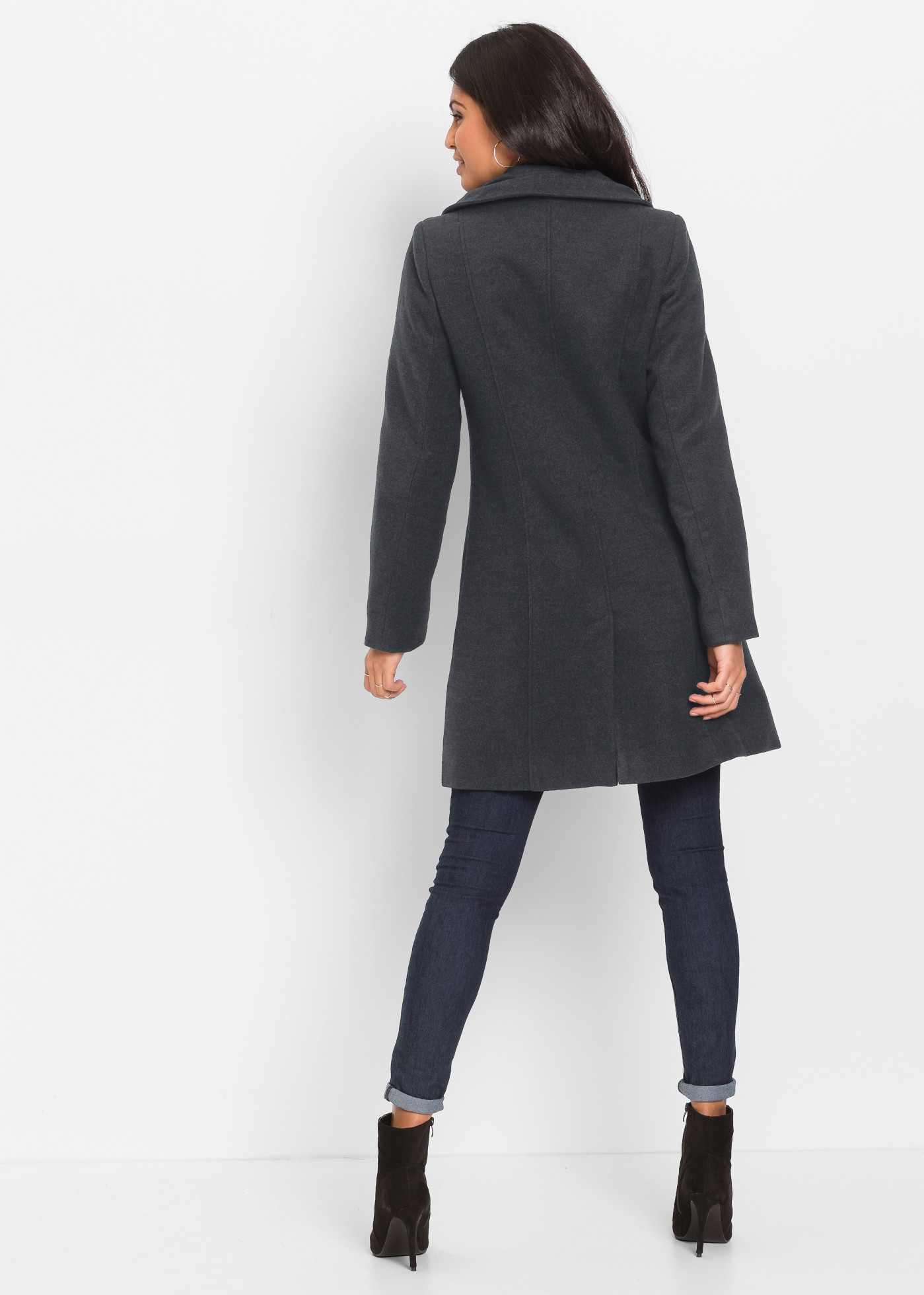 bonprix Manteau court à coupe ajustée
