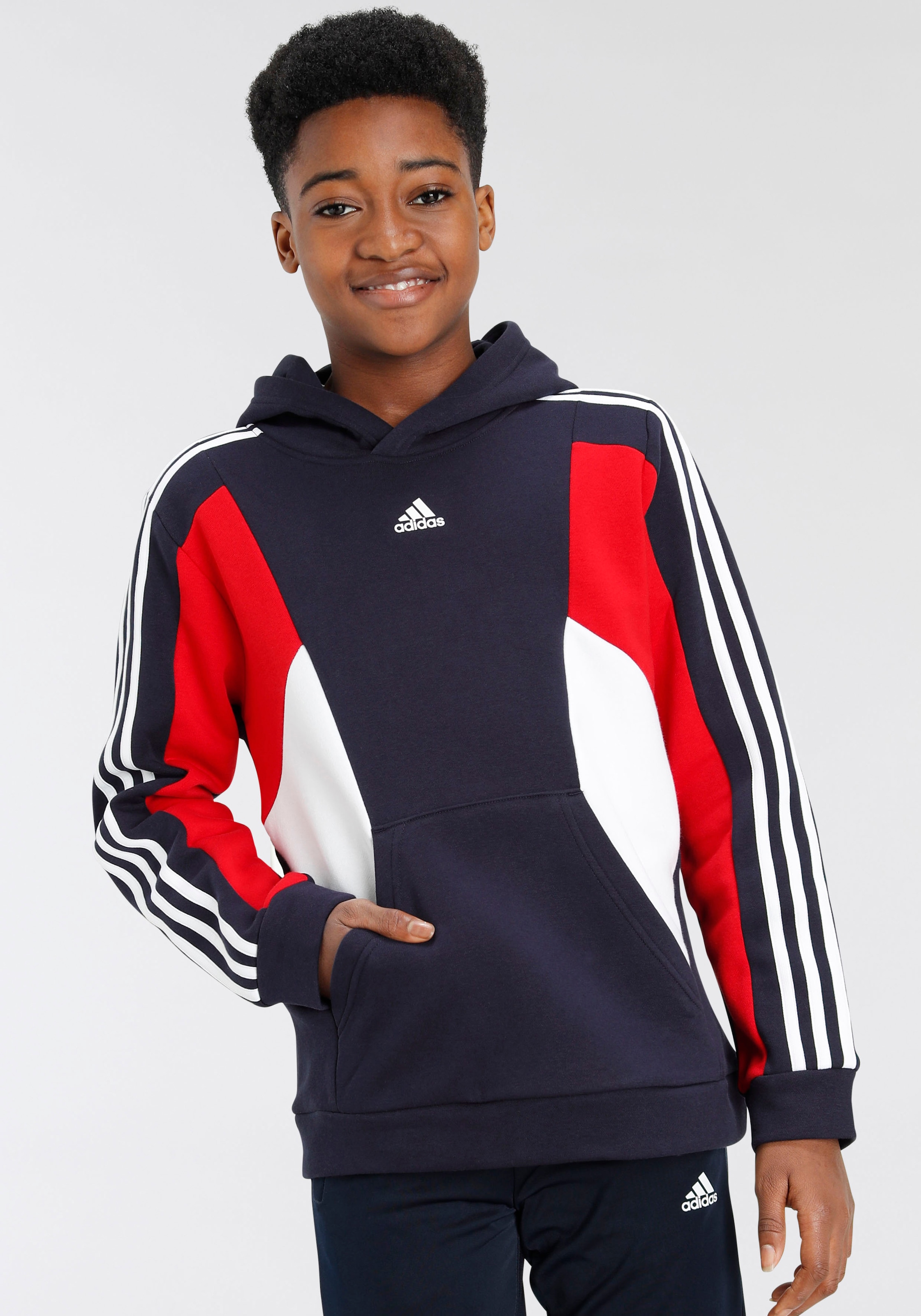 adidas Sportswear Kapuzensweatshirt »COLORBLOCK 3STREIFEN HOODIE«