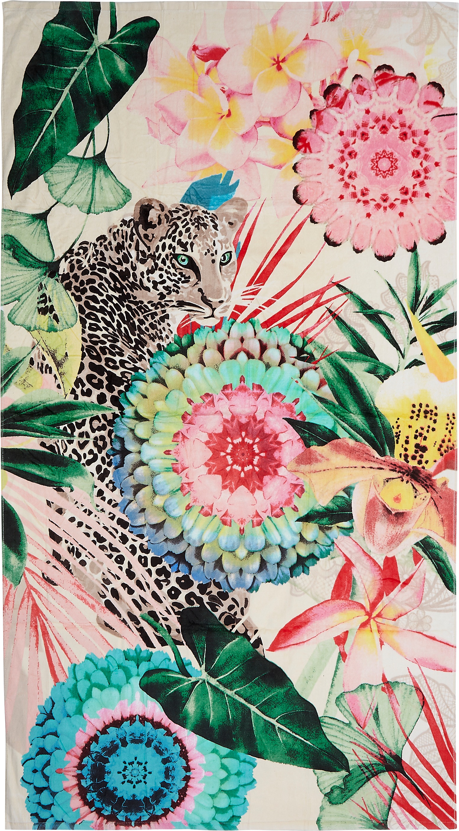Image of hip Strandtuch »Verda«, (1 St.), mit Mandala, Blumen & Leopard bei Ackermann Versand Schweiz