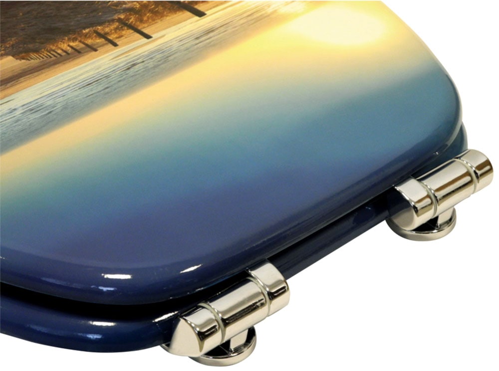 Sanilo Set d'accessoires de salle de bain »Düne« WC-Sitz, Badteppich, Stöpsel, Seifenspender und WC-Bürste