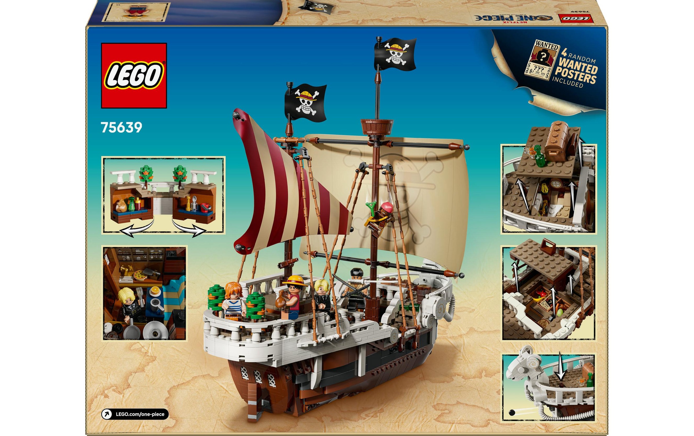 LEGO® Konstruktionsspielsteine »Das Piratenschiff Flying Lamb 75639«