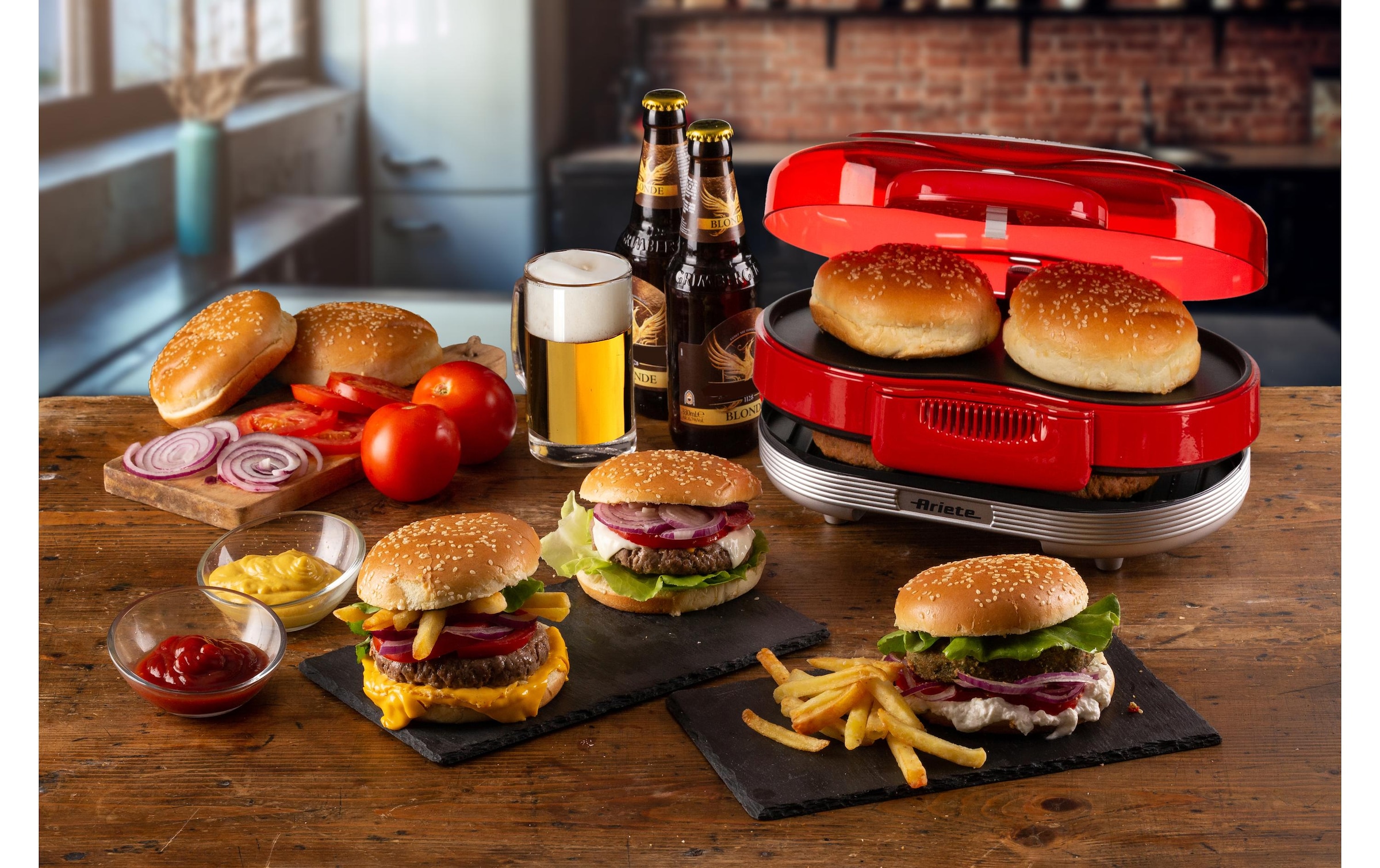 Ariete Hamburger Maker »Ariete Party Time«, 1200 W