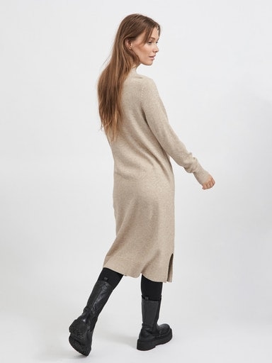 Vila Strickkleid »VIRIL CREW NECK L/S MIDI DRESS - NOOS«