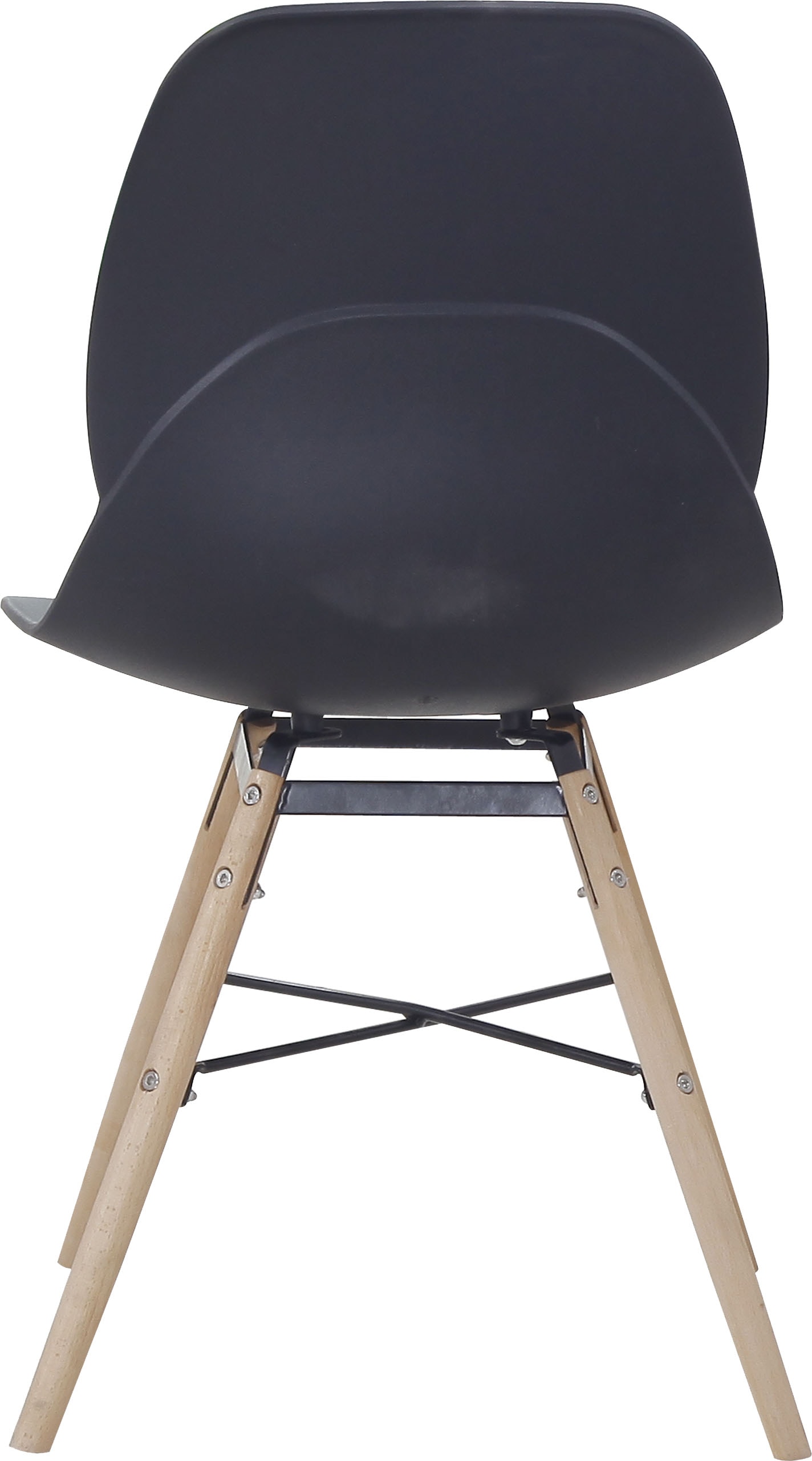Kayoom 4-Fussstuhl »Stuhl Amy 110 2er-Set, praktisches Set, bequemer Kunststoffstuhl«, (Set), 2 St., pflegeleicht, abwaschbar, in einem Stück spritzgegossene Sitzfläche