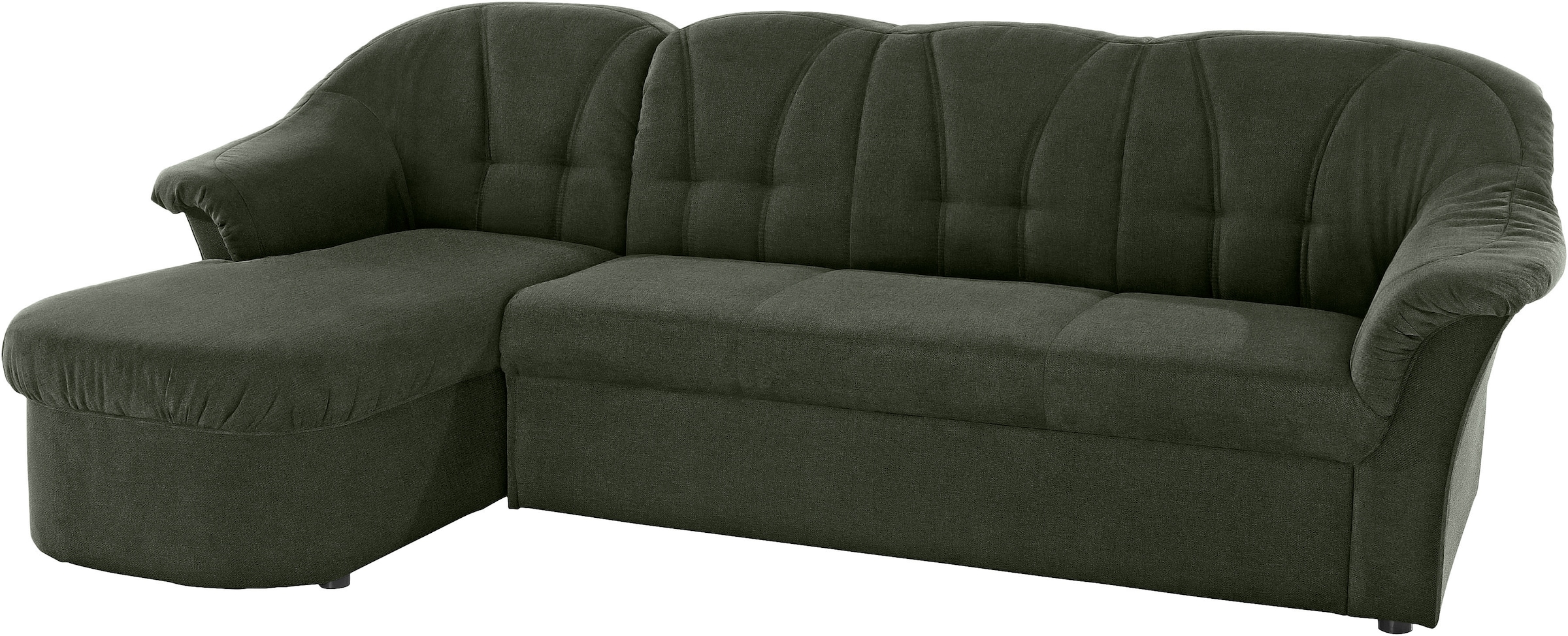 DOMO collection Ecksofa »Pegnitz, elegante Rückensteppung,  komfortabel, Breite 238cm, L-Form« wahlweise mit Bettfunktion