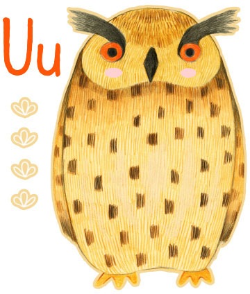 Image of Wall-Art Wandtattoo »Wald Eule Uhu Buchstabe U«, (1 St.) bei Ackermann Versand Schweiz