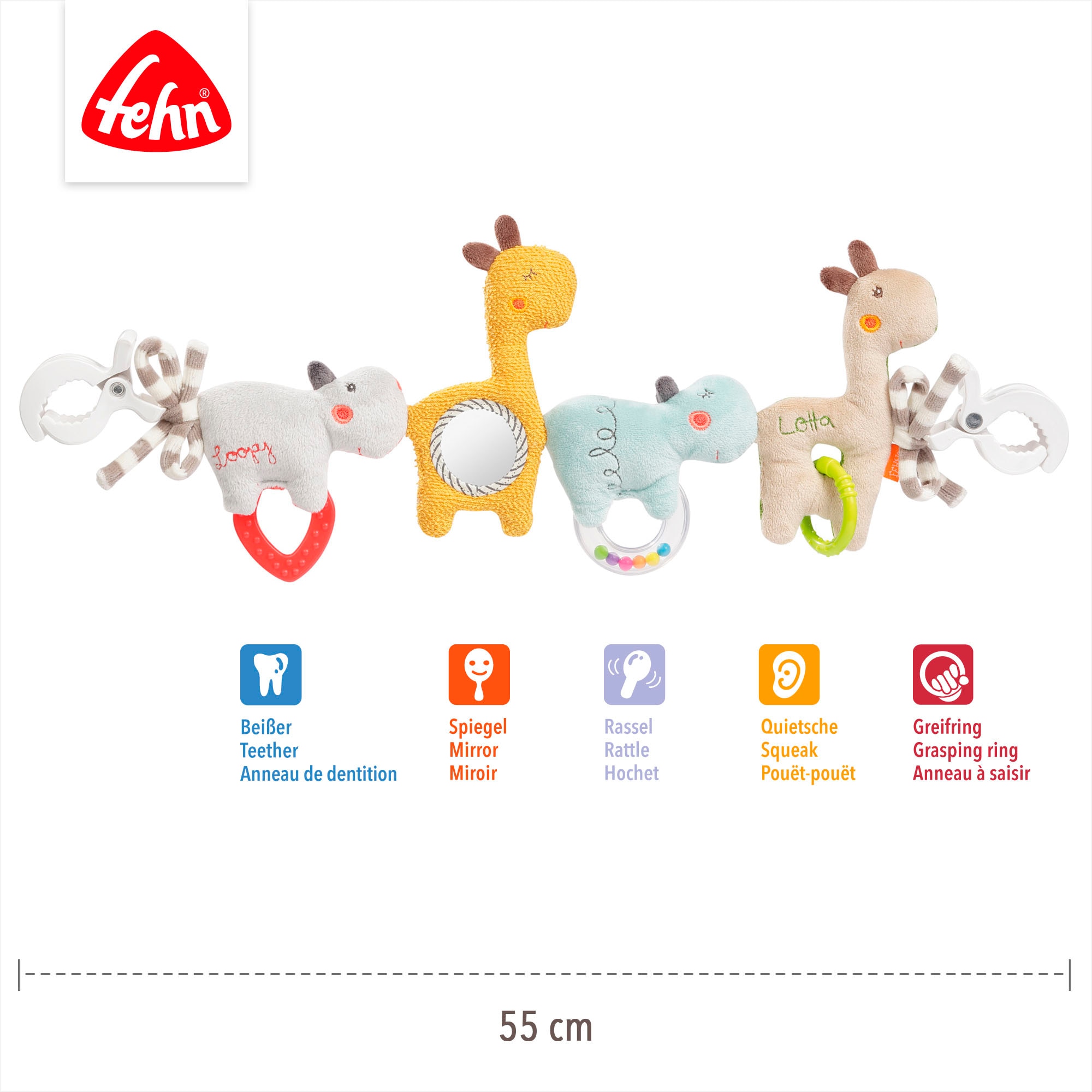 Fehn Kinderwagenkette »Classic Stars, Loopy & Lotta«