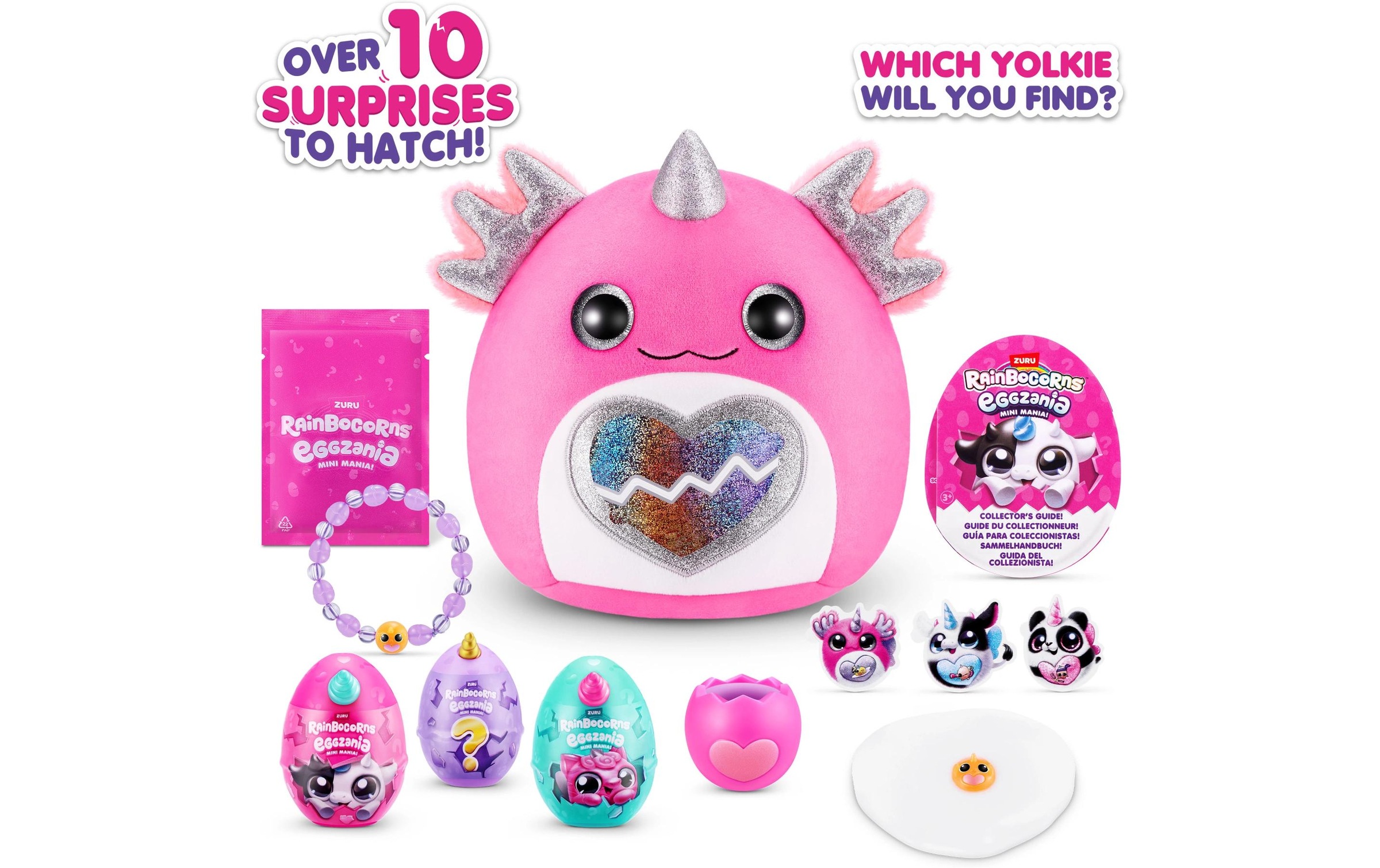 ZURU Plüschfigur »Rainbocorns Eggzania Mini Plush Soft Small assortiert«