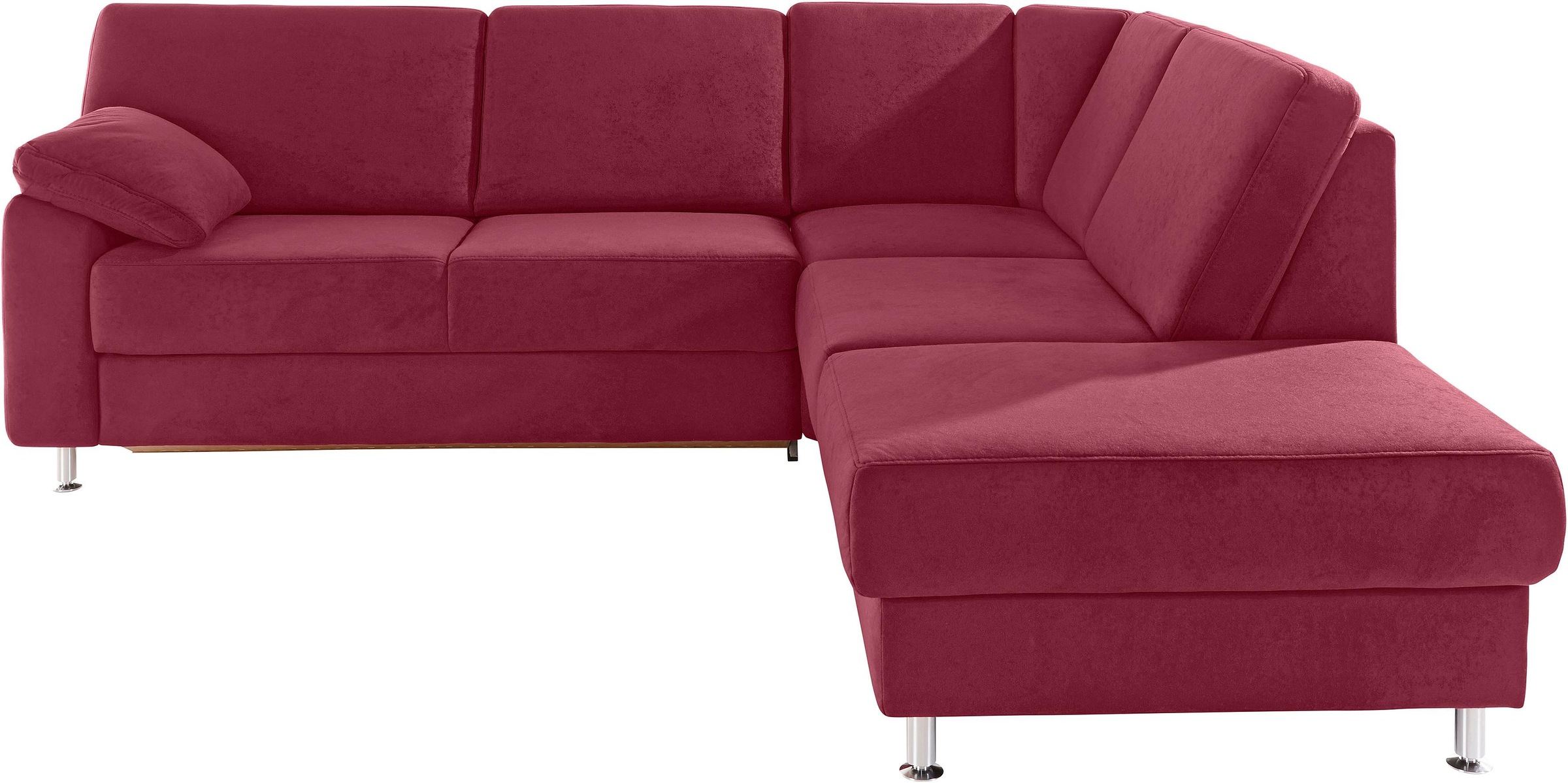 sit&more Ecksofa »Belfort L-Form« wahlweise mit Vorziehsitz und Bettkasten