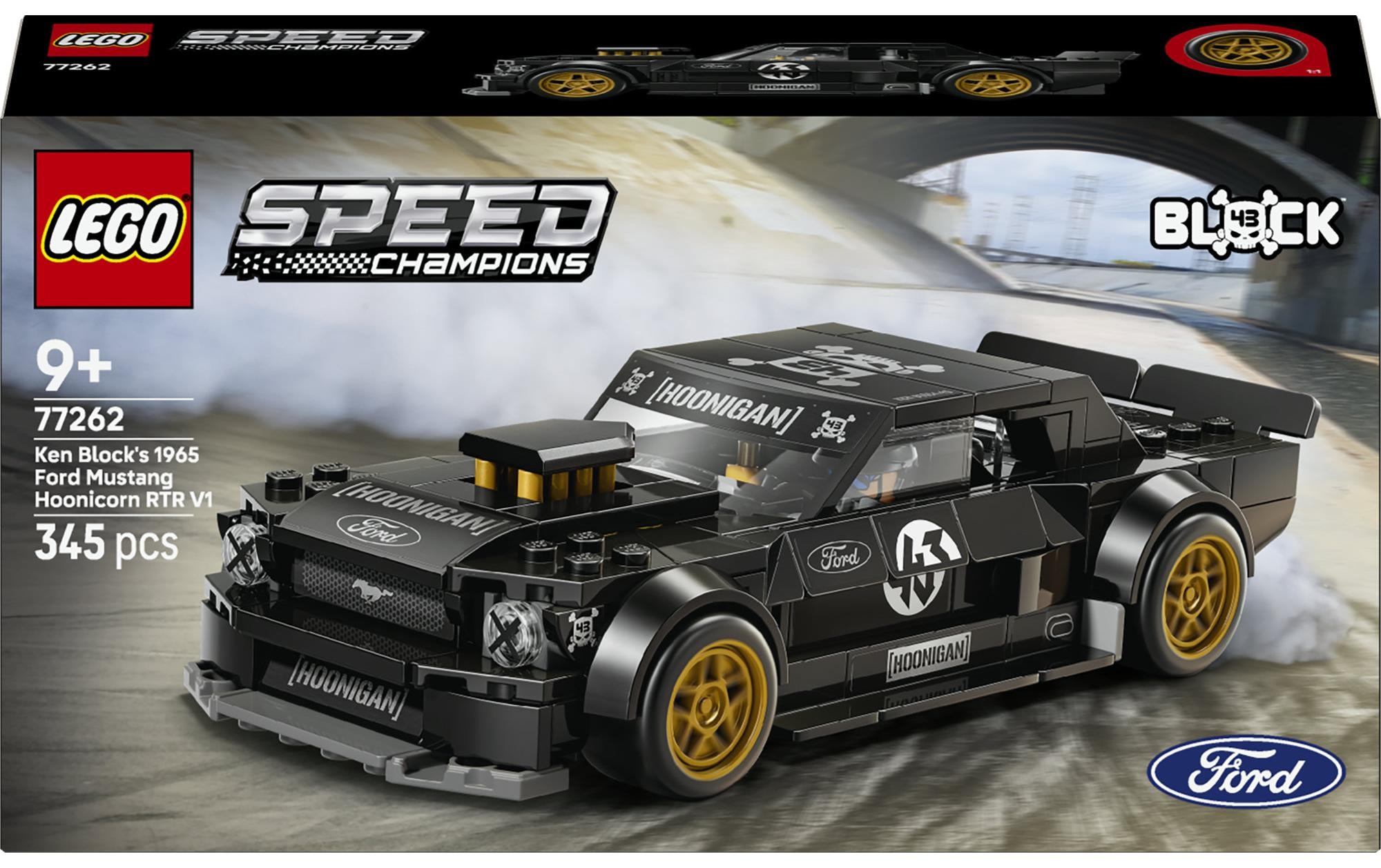 LEGO® Konstruktionsspielsteine »Ken Blocks 1965 Ford Mustang Hoonicorn V1 (77262)« LEGO Speed Champions; Made in Europe