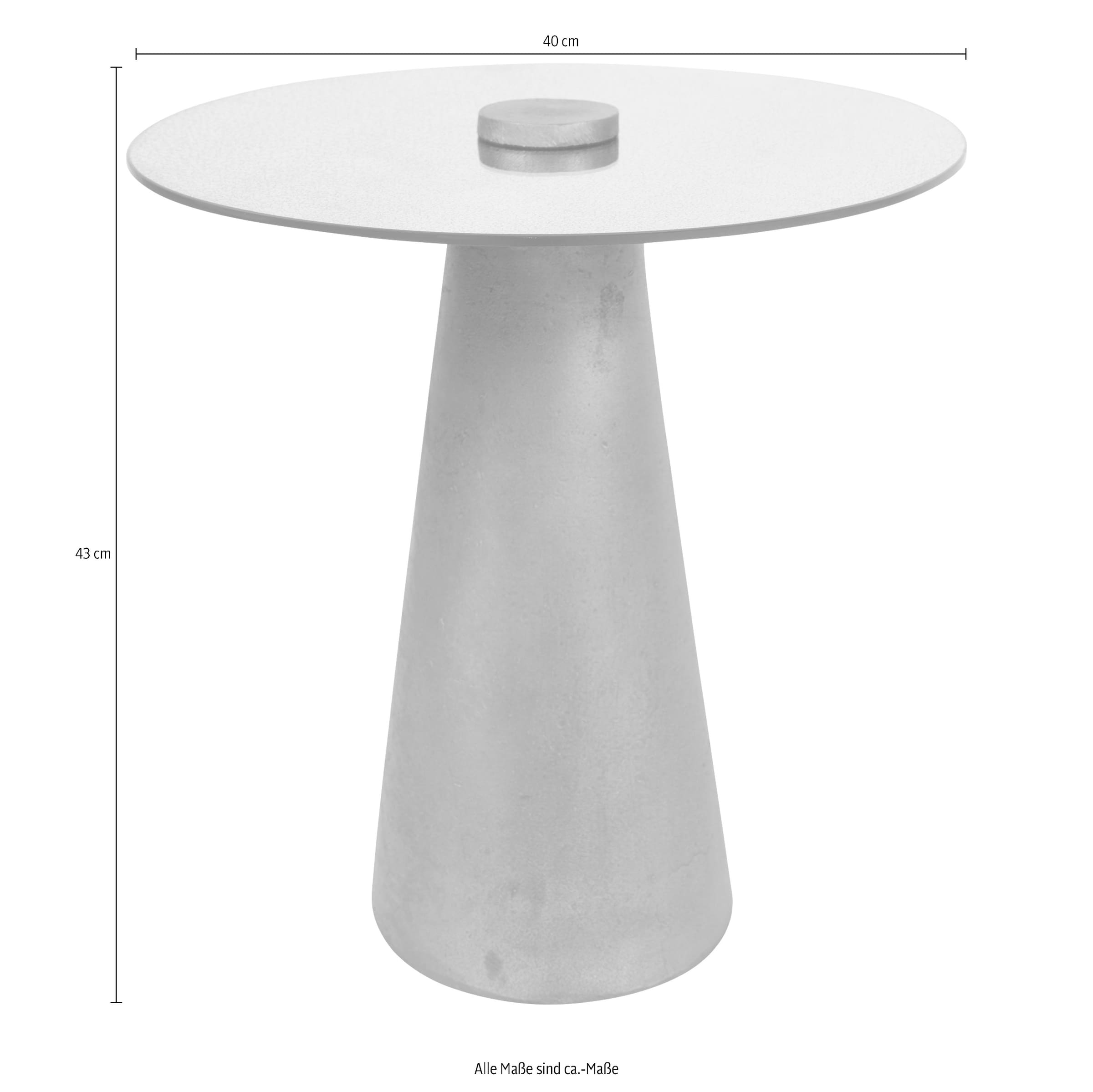 Kayoom Beistelltisch »Scotch 125, Beistelltisch in runder Form,Glas-Tischplatte«, (1 St.), Glasplatte metallic-marmoriert, modernes Design, pflegeleicht