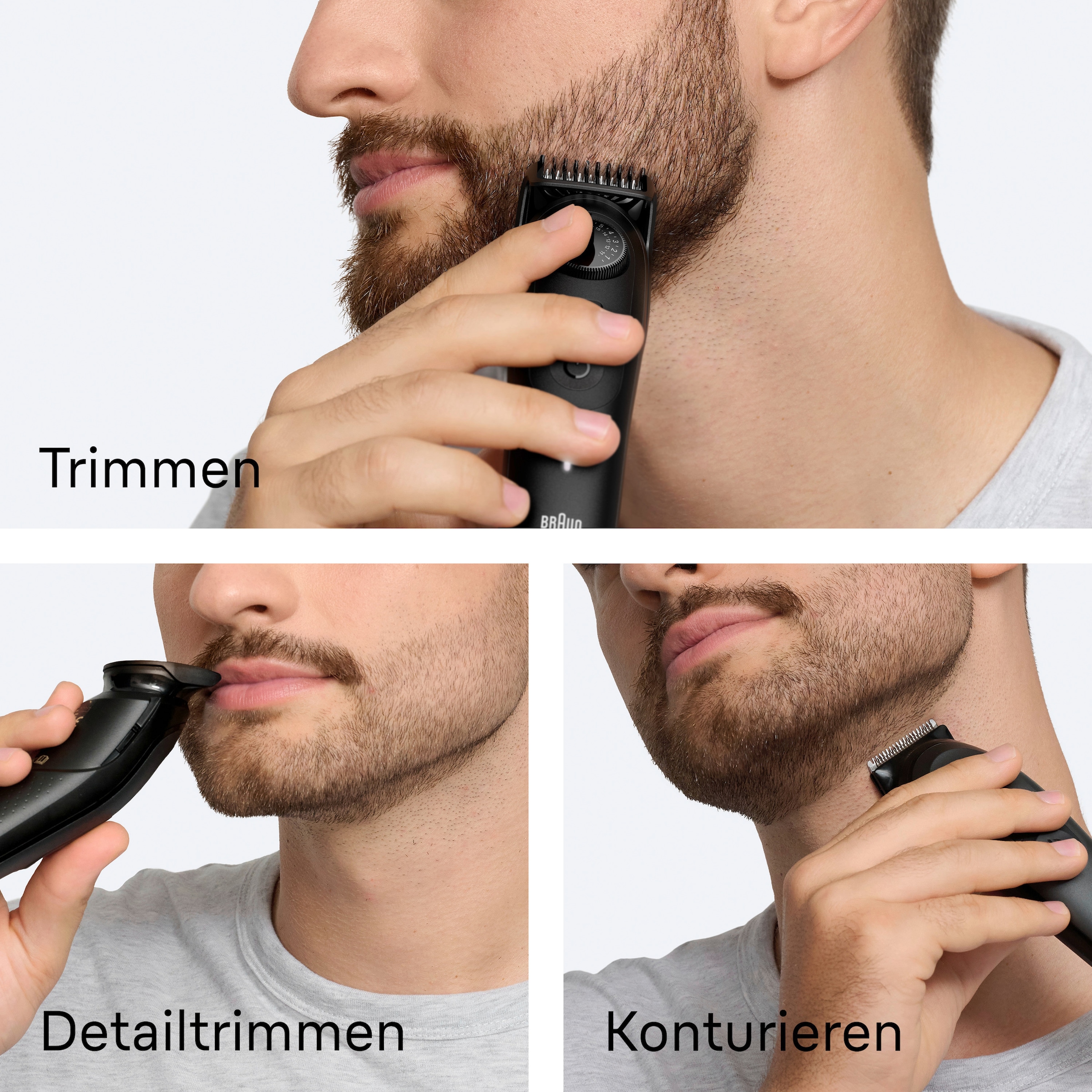 Braun Tondeuse à cheveux »Barttrimmer BT5520« lame ultra tranchante, autonomie batterie 120 min, 40 réglages de longueur