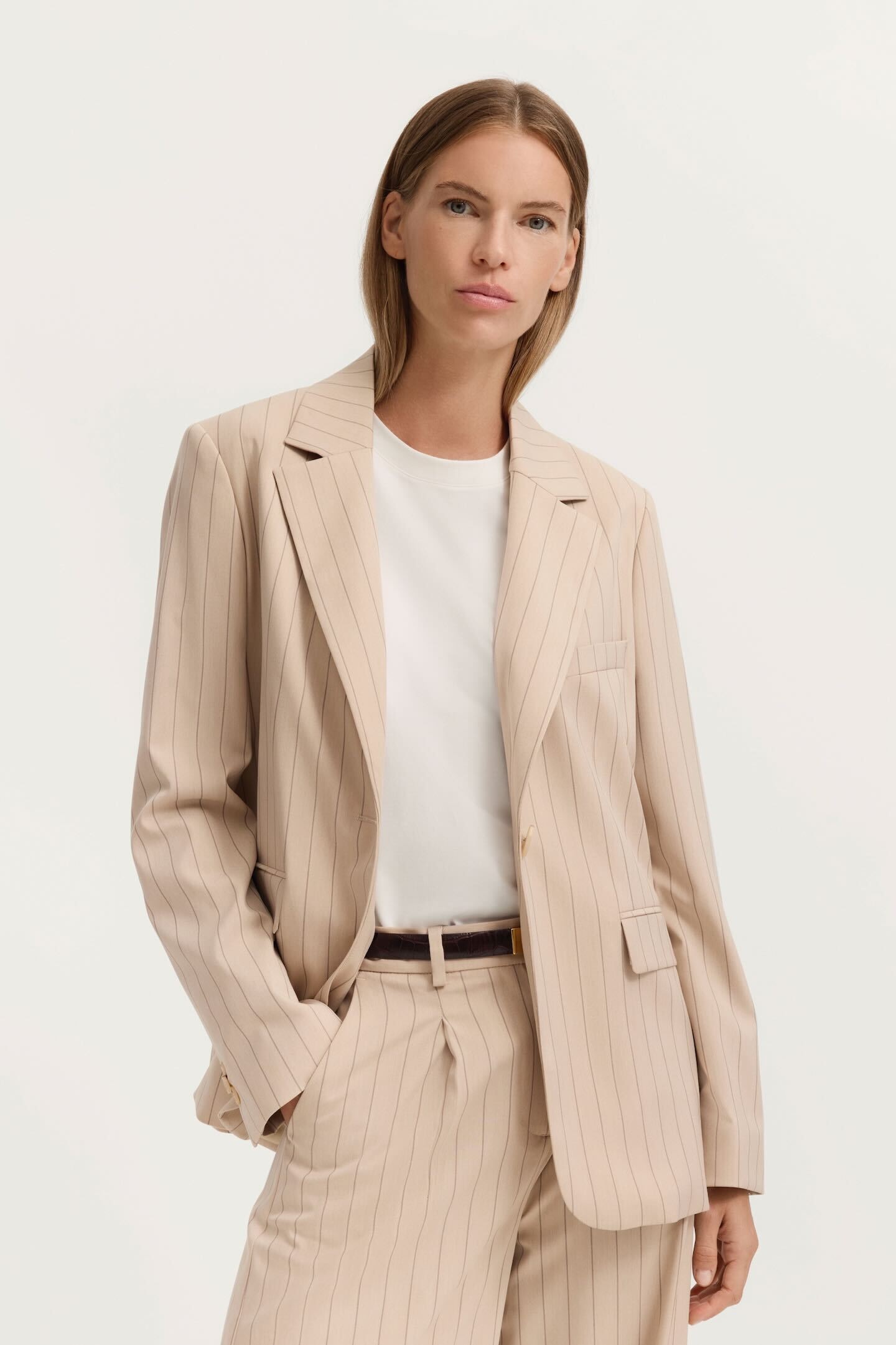 Image of bugatti Kurzblazer "Regular Fit" mit Reverskragen und Streifen