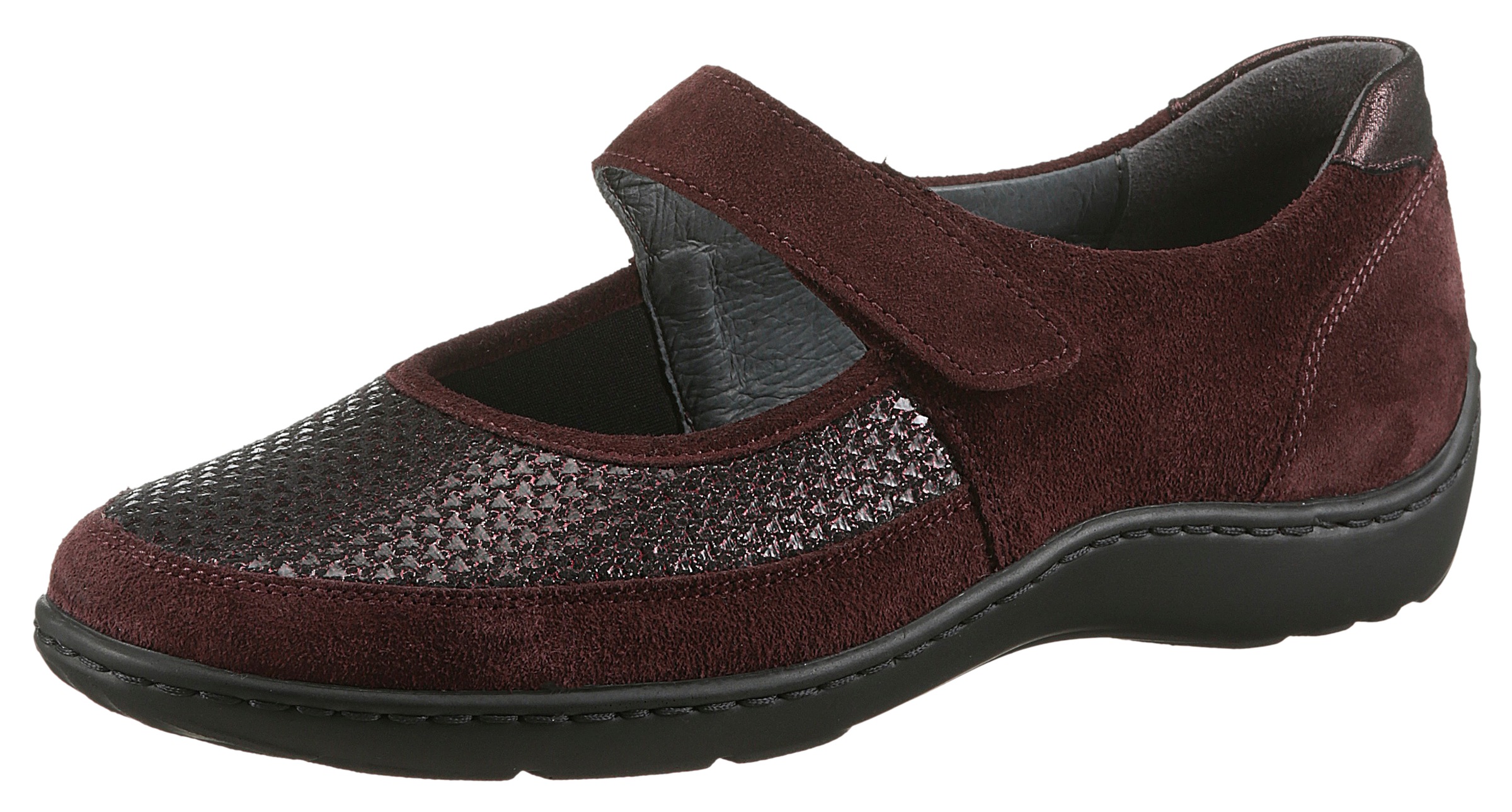 Image of Waldläufer Riemchenballerina "HENNI-Soft" Komfortschuh, Klettschuh, Bequemschuh in Weite H, mit Orthotritt