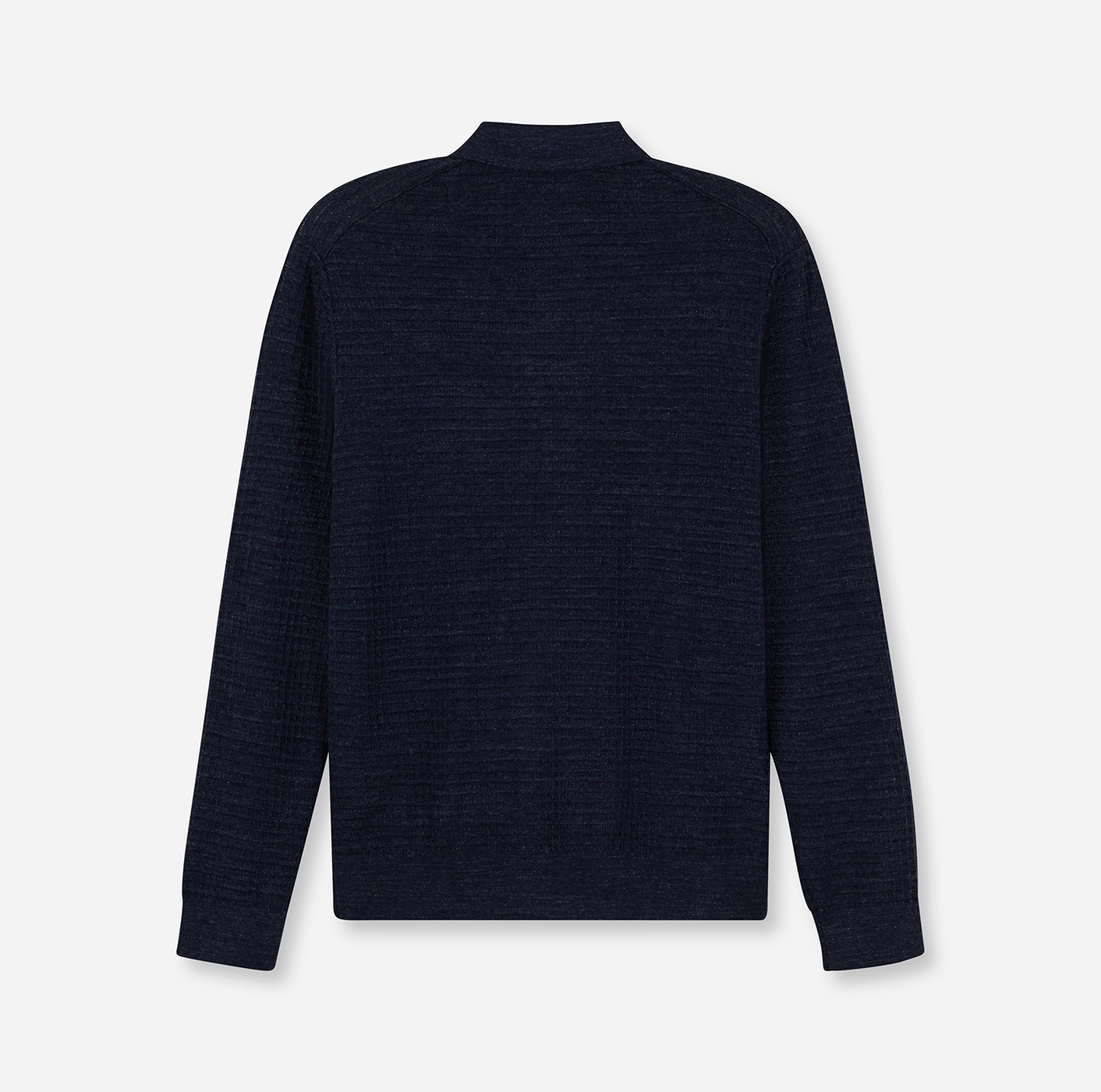 OLYMP Pull à col polo strukturiert, normale Passform