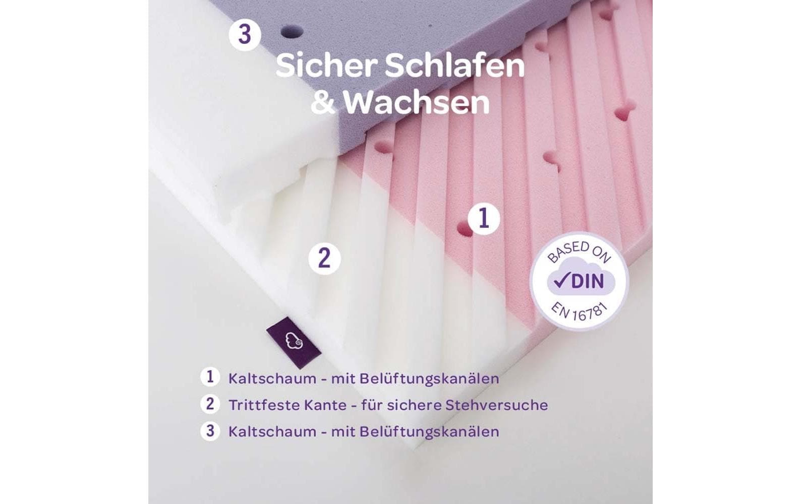 Träumeland Kindermatratze »Polarstern« 11 cm hoch 1 Stk. tlg.