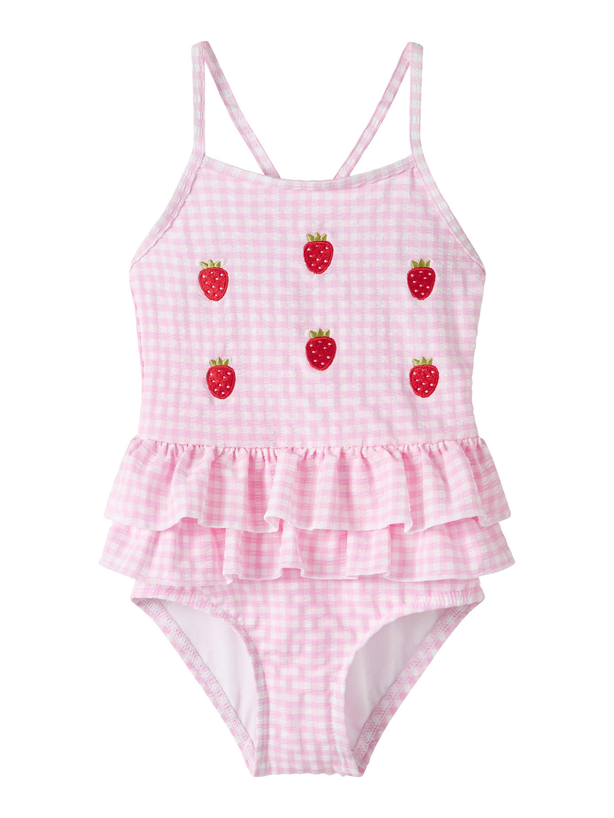 Name It Maillot de bain »NMFZAMMER SWIMSUIT« avec broderie et volants