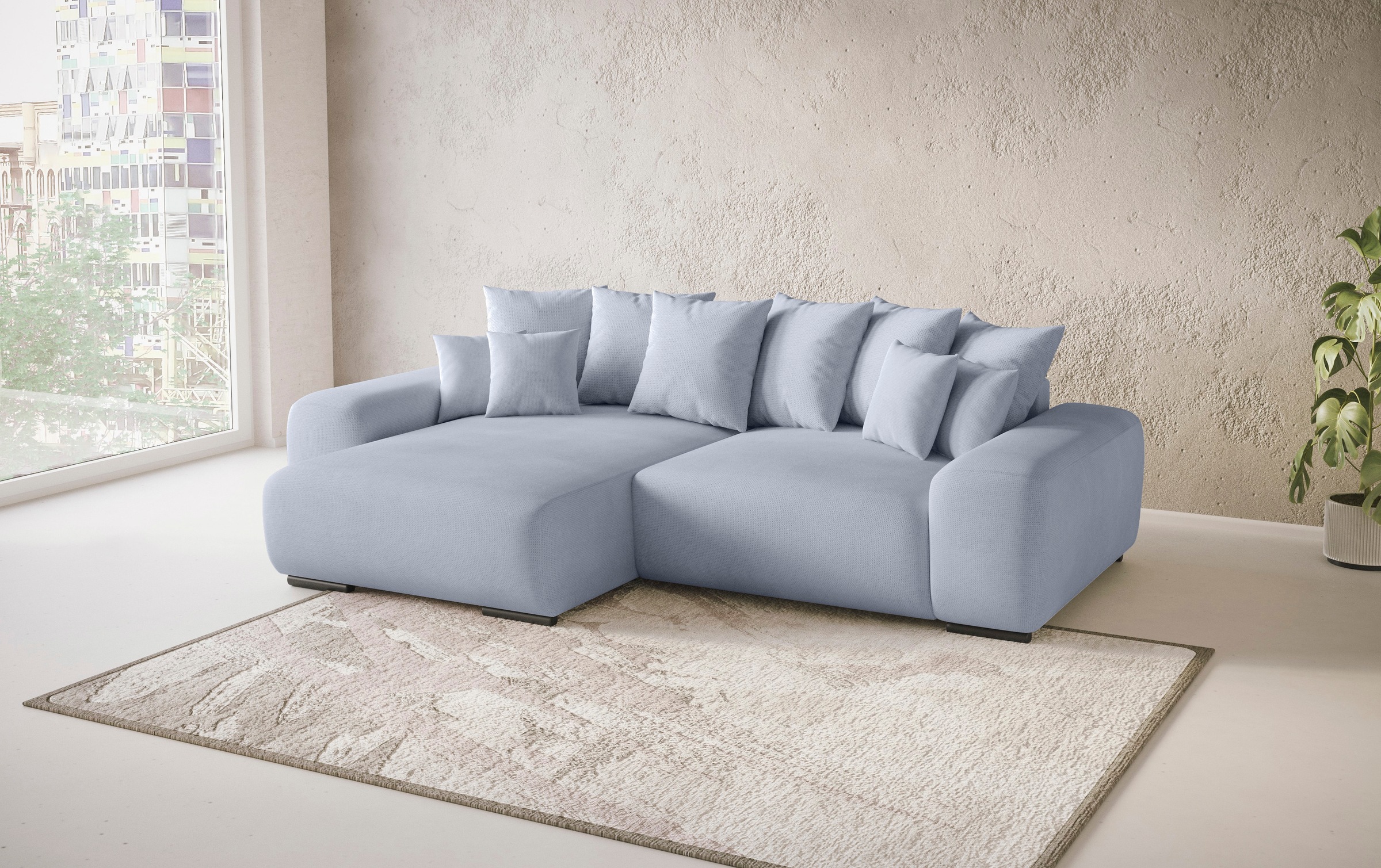 Mr. Couch Ecksofa »Sundance II, L-Form«, mit DuraSpring-Taschenfederkern bis 140 kg belastbar