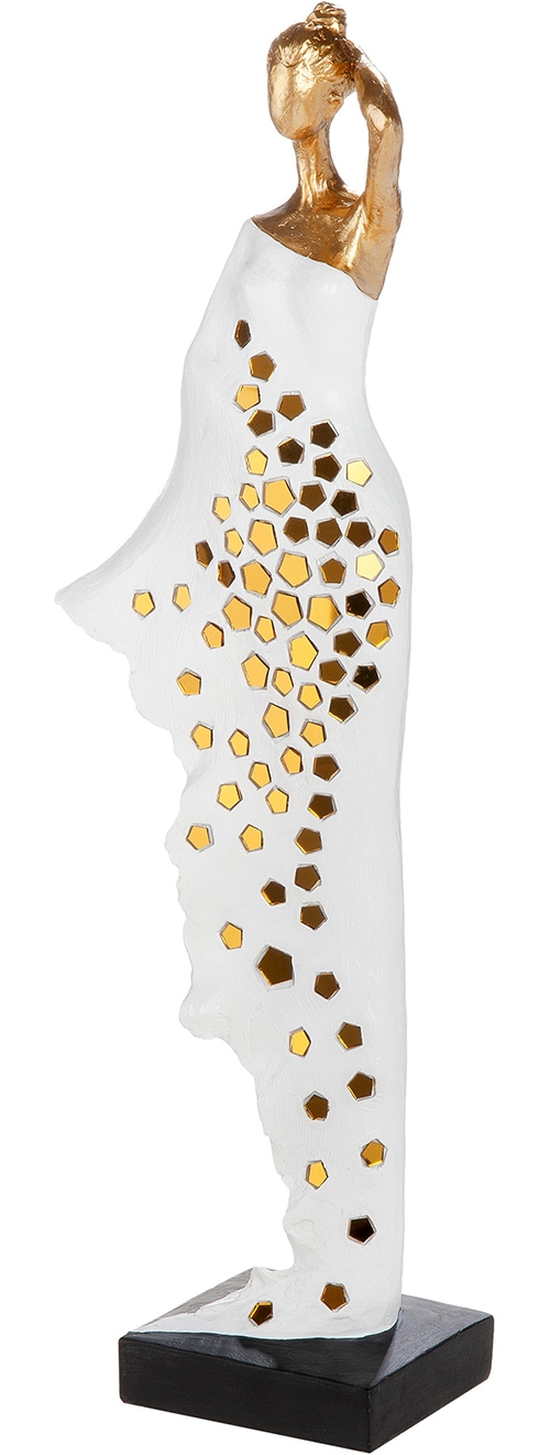 Image of GILDE Skulptur "Skulptur Frau Miraelle weiss H. 53 cm" Anmutig modern Dekorhighlight Wohnraumdeko Skulpturenfigur