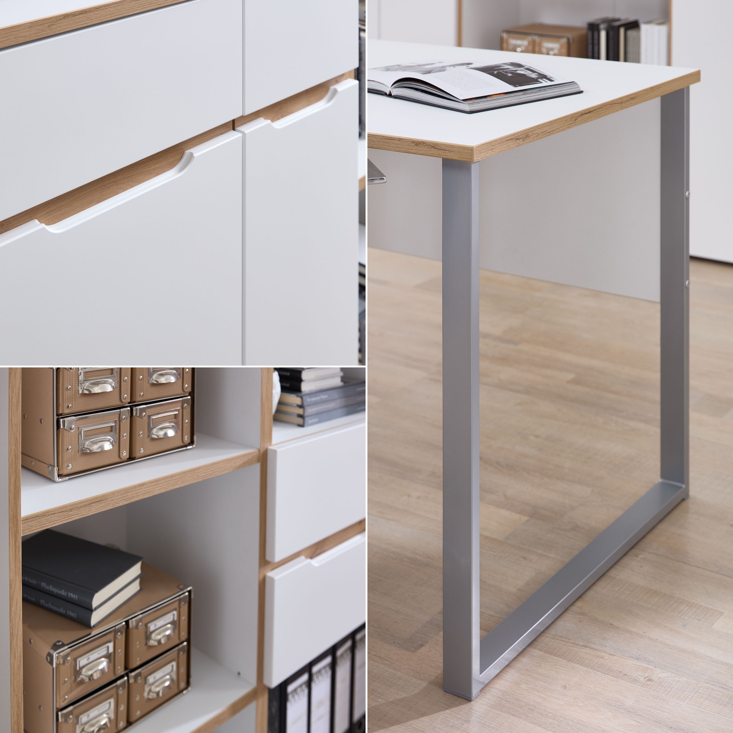 Innostyle Armoire de classement »Memphis Aktenschrank, 45x197x38cm (B/H/T)« 1 cuis tlg. 1 porte, soft-close, protection de chant ABS