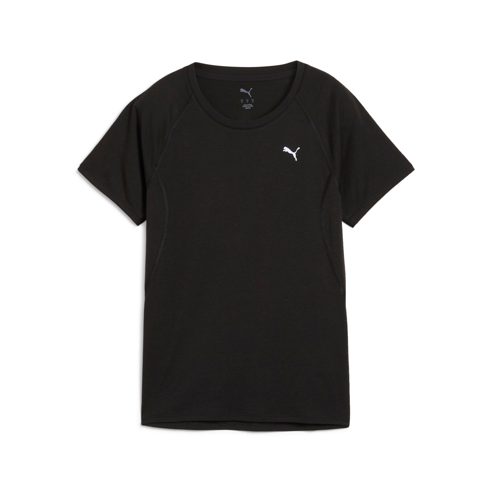 Image of PUMA Laufshirt "W RUN VELOCITY TEE (TRI-BLEND)" ergonomische Schnittführung, reguläre Passform, mit Flatlock-Nähten