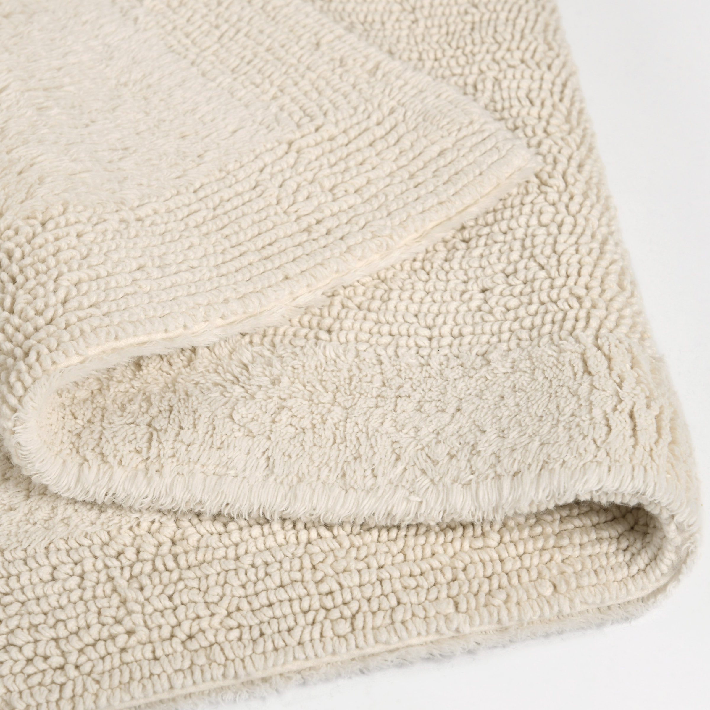 my home Badematte »Kapra, Badvorleger, Badezimmer Teppich«, beidseitig nutzbar-fussbodenheizungsgeeignet-strapazierfähig, mit Bordüre, Badteppich, Badematte, Baumwolle