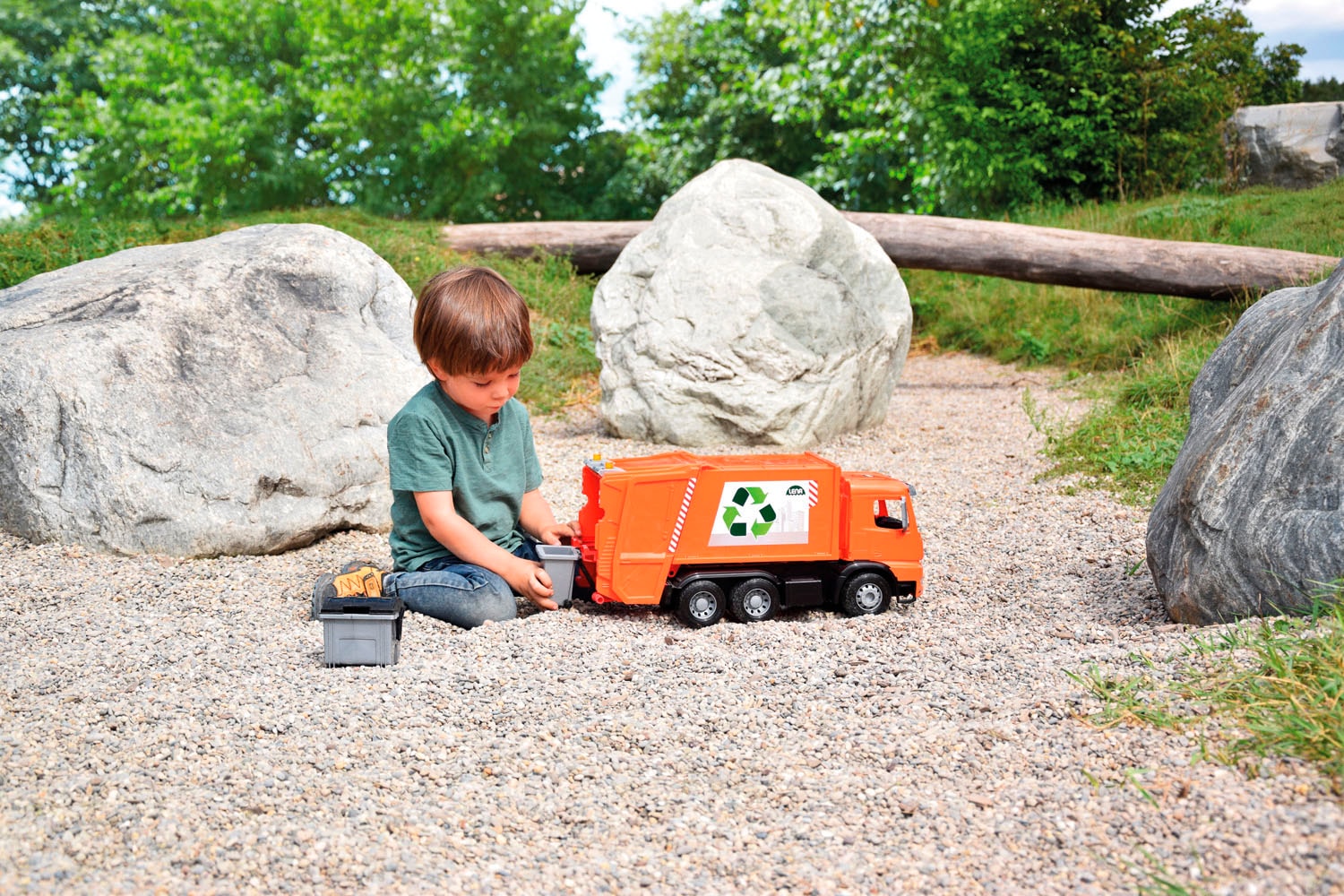 Lena® Benne à jouets »Worxx, Mercedes-Benz Arocs« fabriqué en Europe
