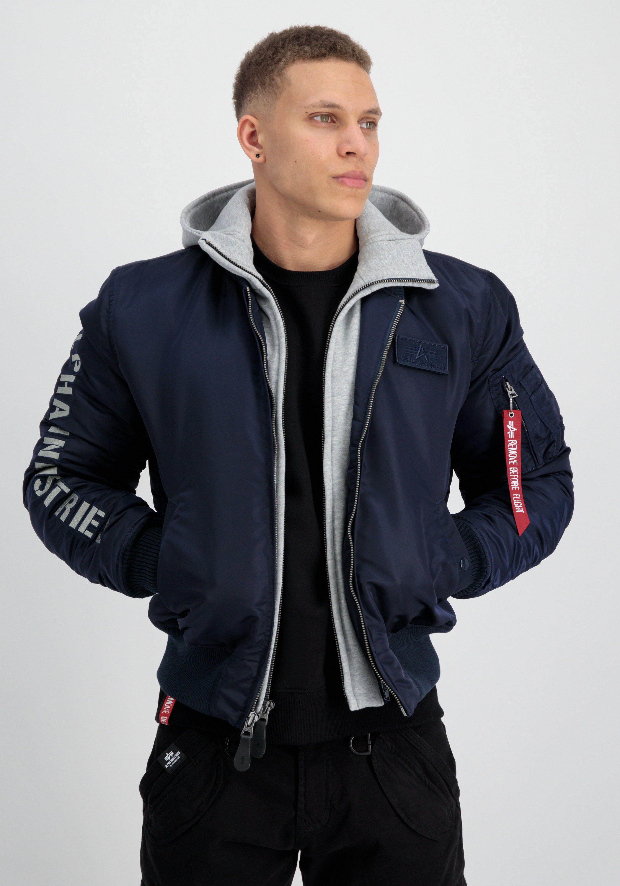 Alpha Industries Bomberjacke »MA-1 D-Tec Sleeve Embroidery«