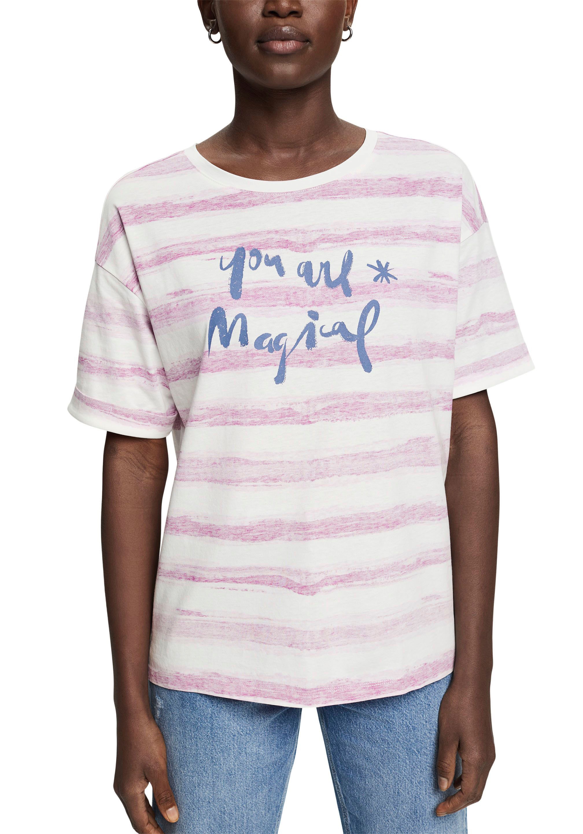 Image of Esprit T-Shirt, mit fixierten Ärmelaufschlägen bei Ackermann Versand Schweiz