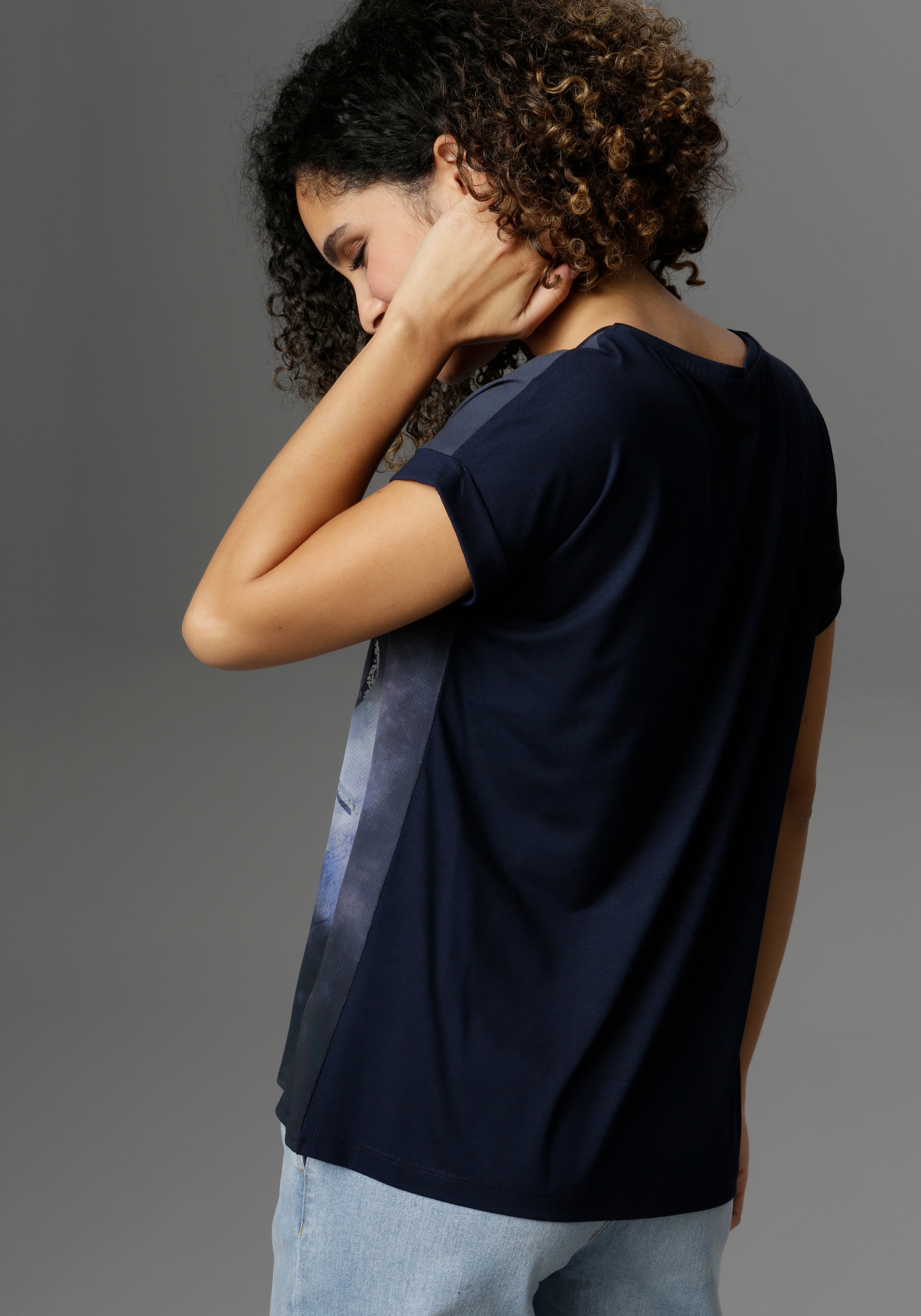 Folienprint Aniston mit glänzendem auf SELECTED versandkostenfrei Blusenshirt, ♕