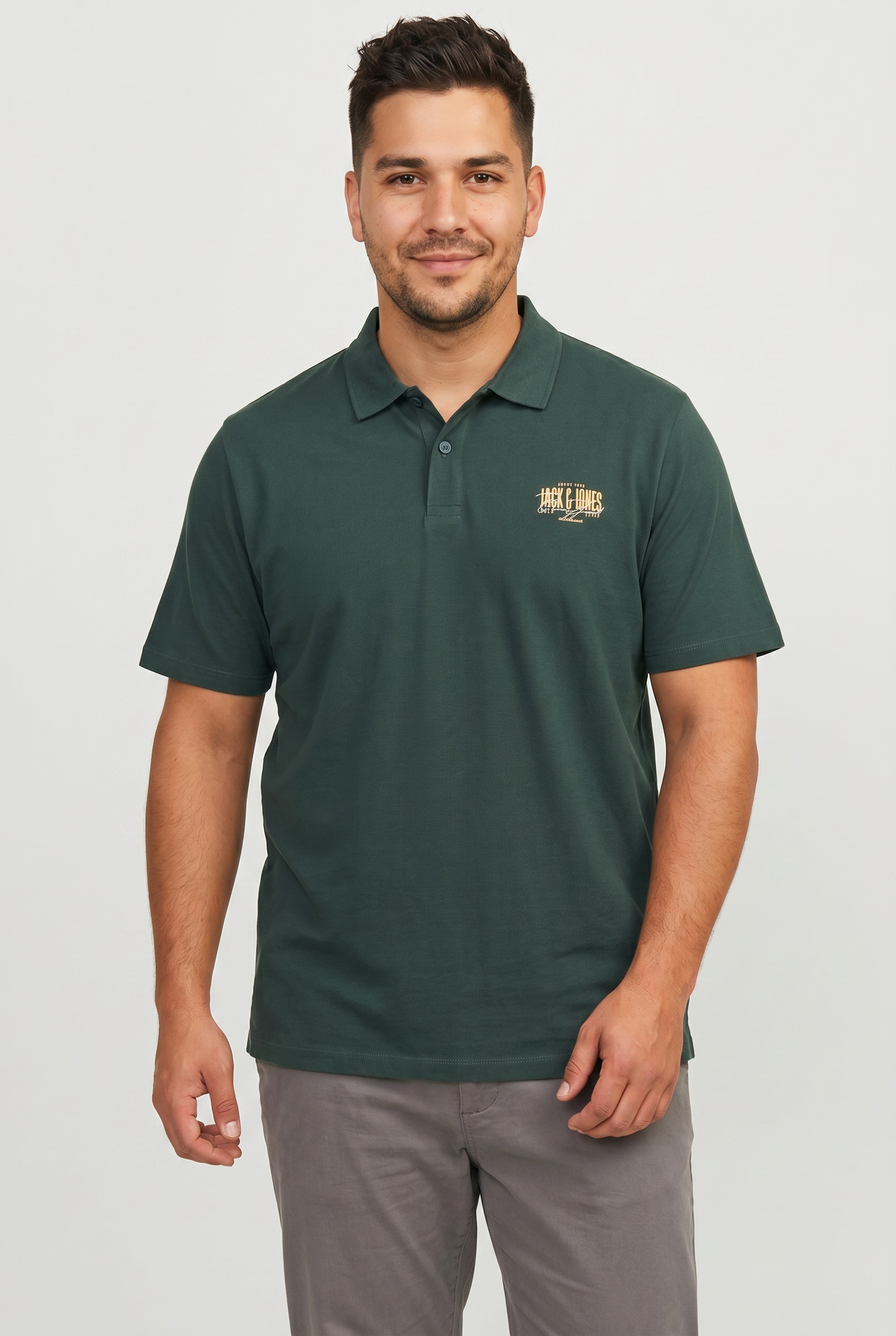 Image of Jack & Jones PlusSize Poloshirt "JJAERO POLO SS PLS" Baumwolle, regular fit