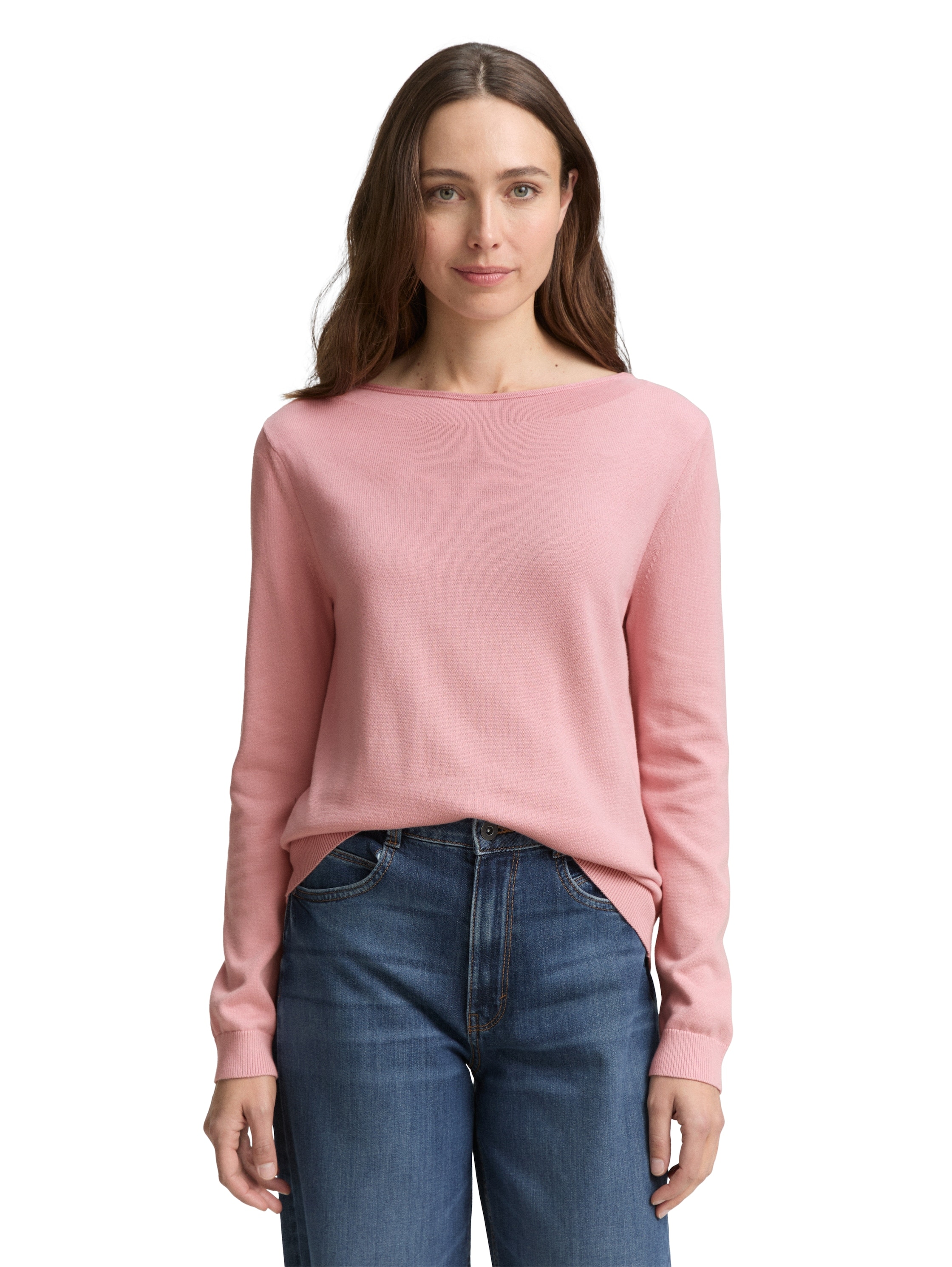 Image of TOM TAILOR Strickpullover mit U-Boot Ausschnitt