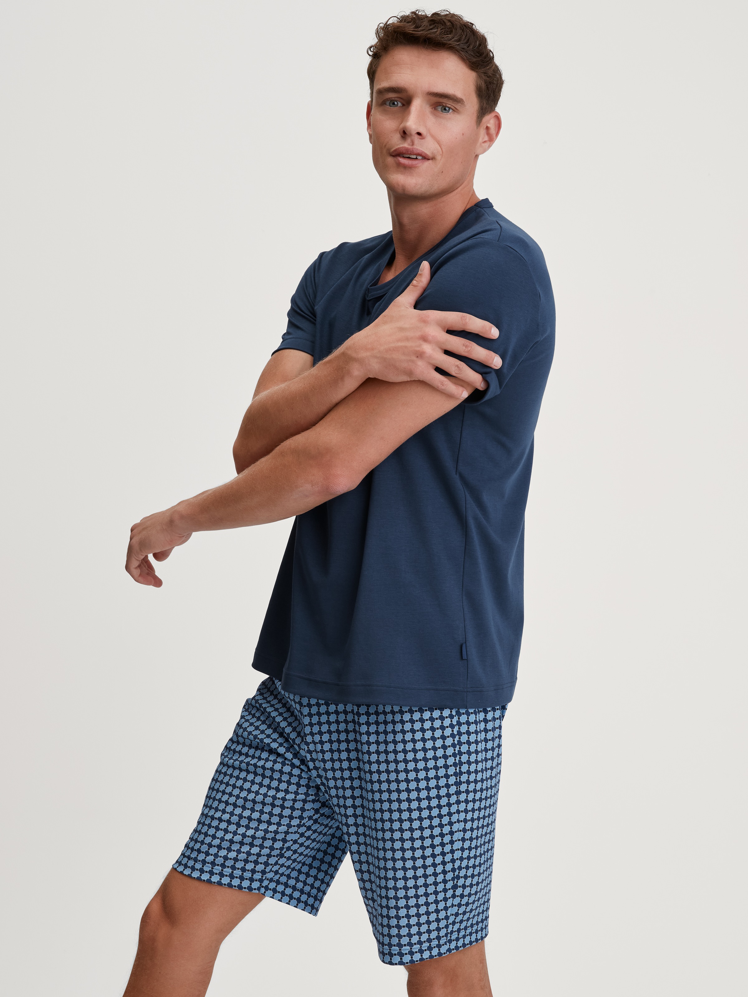 Image of CALIDA Shorty "Relax Streamline 1" 2 tlg. weich, Interlock-Qualität, kurze Ärmel