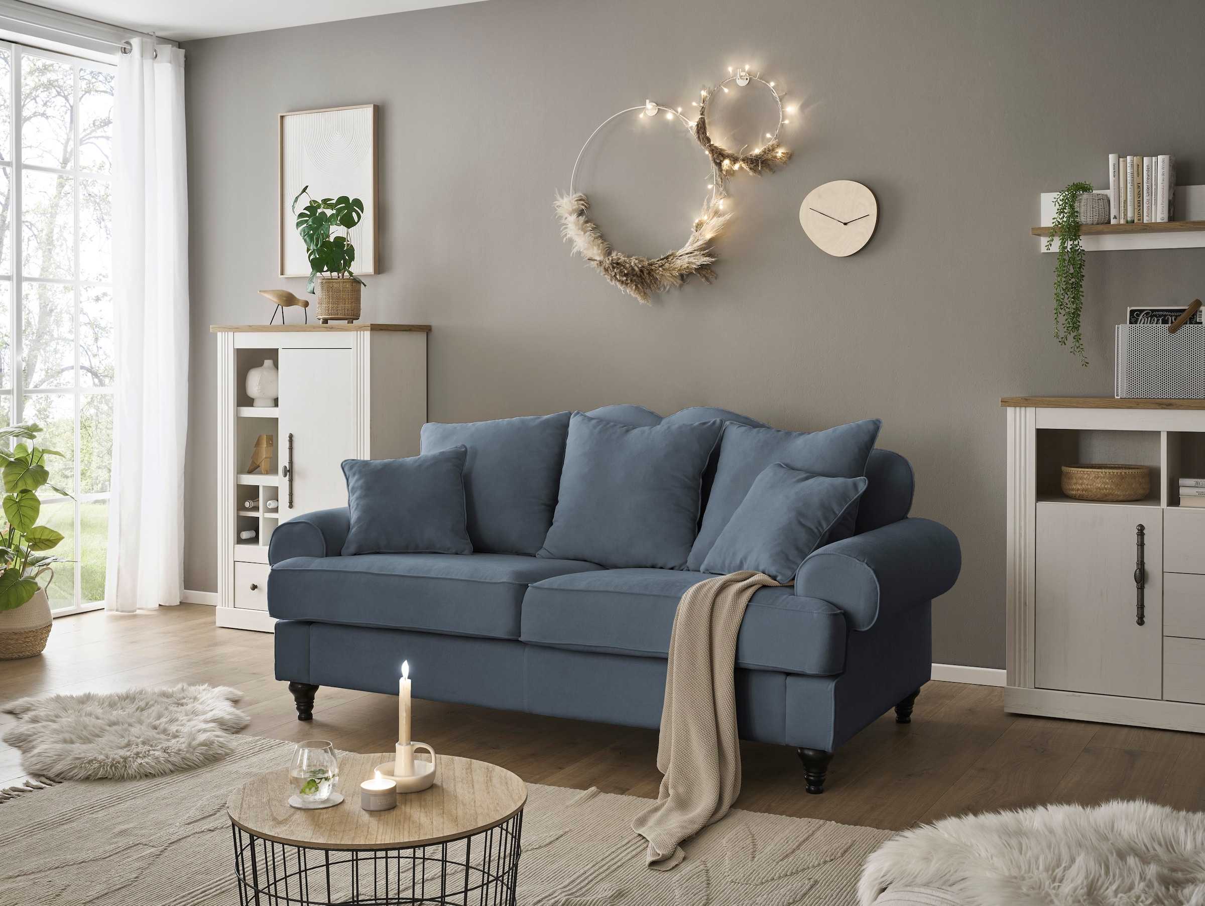 Home affaire 3-Sitzer »WESTMINSTER« mit Federkern-Polsterung