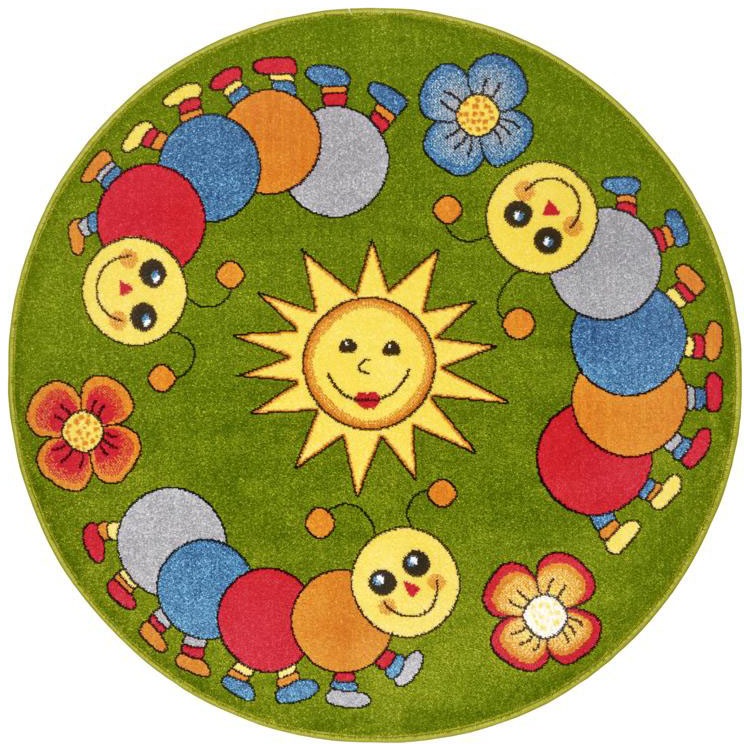 Image of HANSE Home Teppich »Joyful Beetle«, rund, 9 mm Höhe, Weicher Flor, Farbenfrohes Design, Kinderzimmer, Spielunterlage, Tiere, strapazierfähig, pflegeleicht bei Ackermann Versand Schweiz