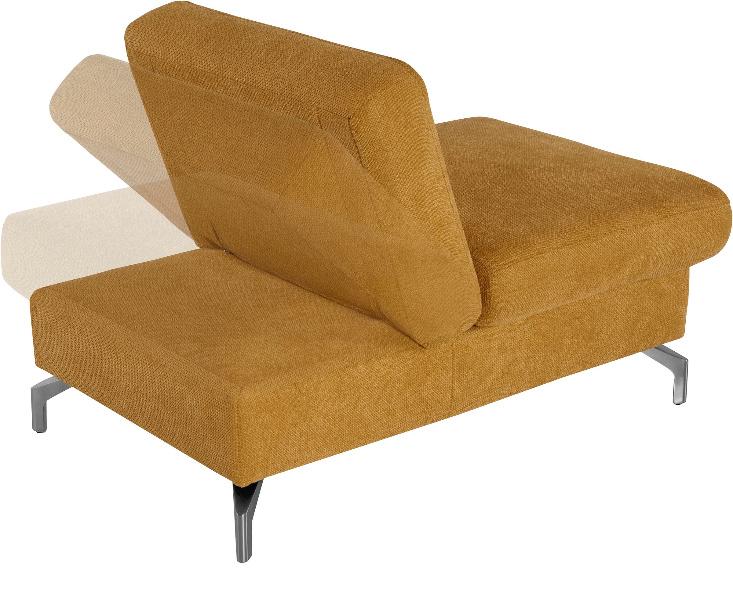 sit&more Hocker »Percy«, Fusshöhe 15cm, mit Klappfunktion, wahlweise in 2 Fussfarben