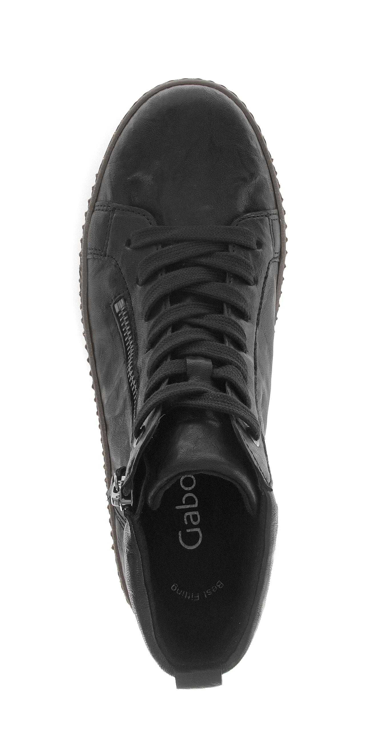 Gabor Bottines de sneakers  , plateforme, bottine, boots à lacets avec surpiqûres décoratives