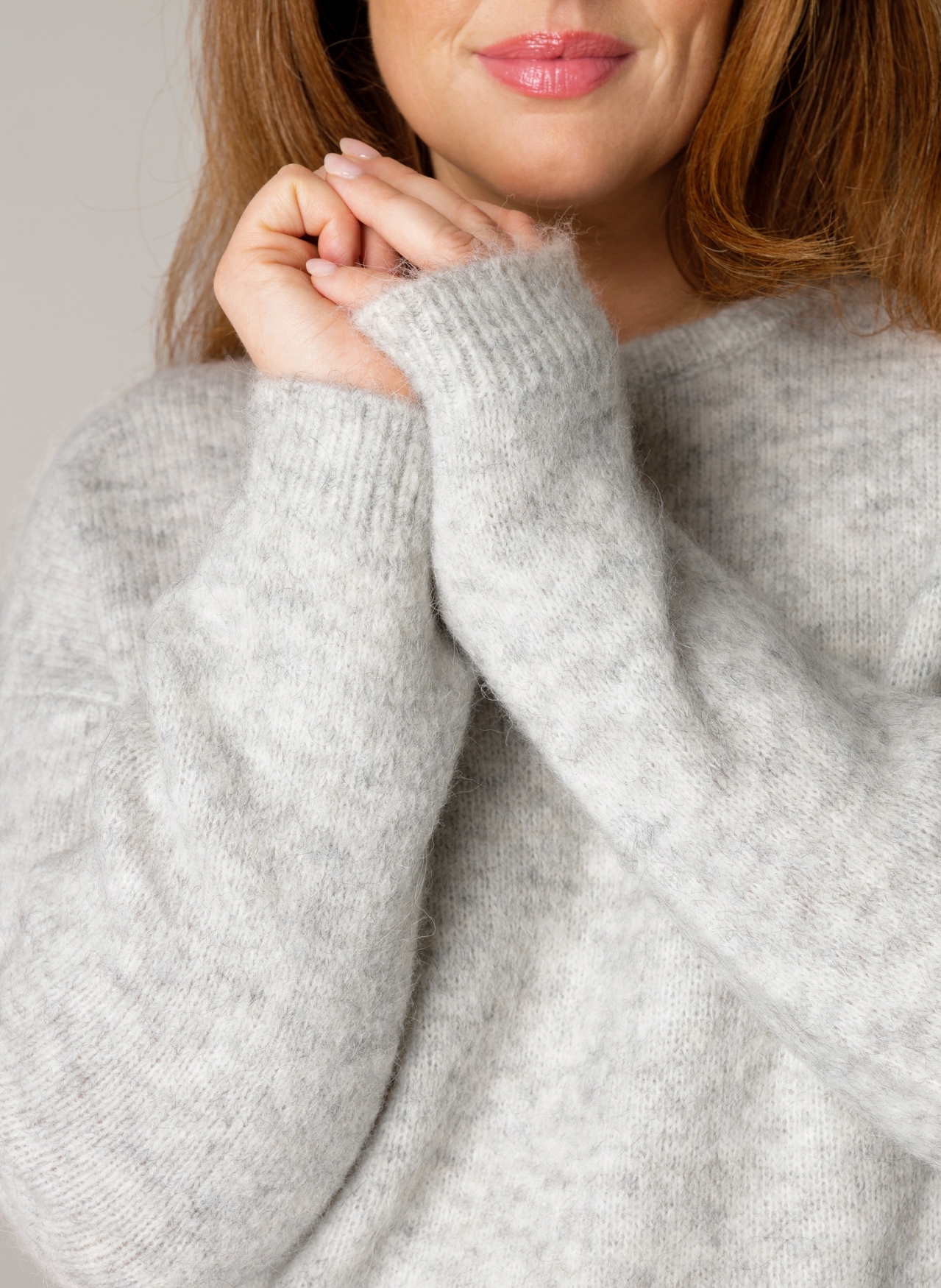 Base Level Curvy Strickpullover »Yanara«, mit Wolle
