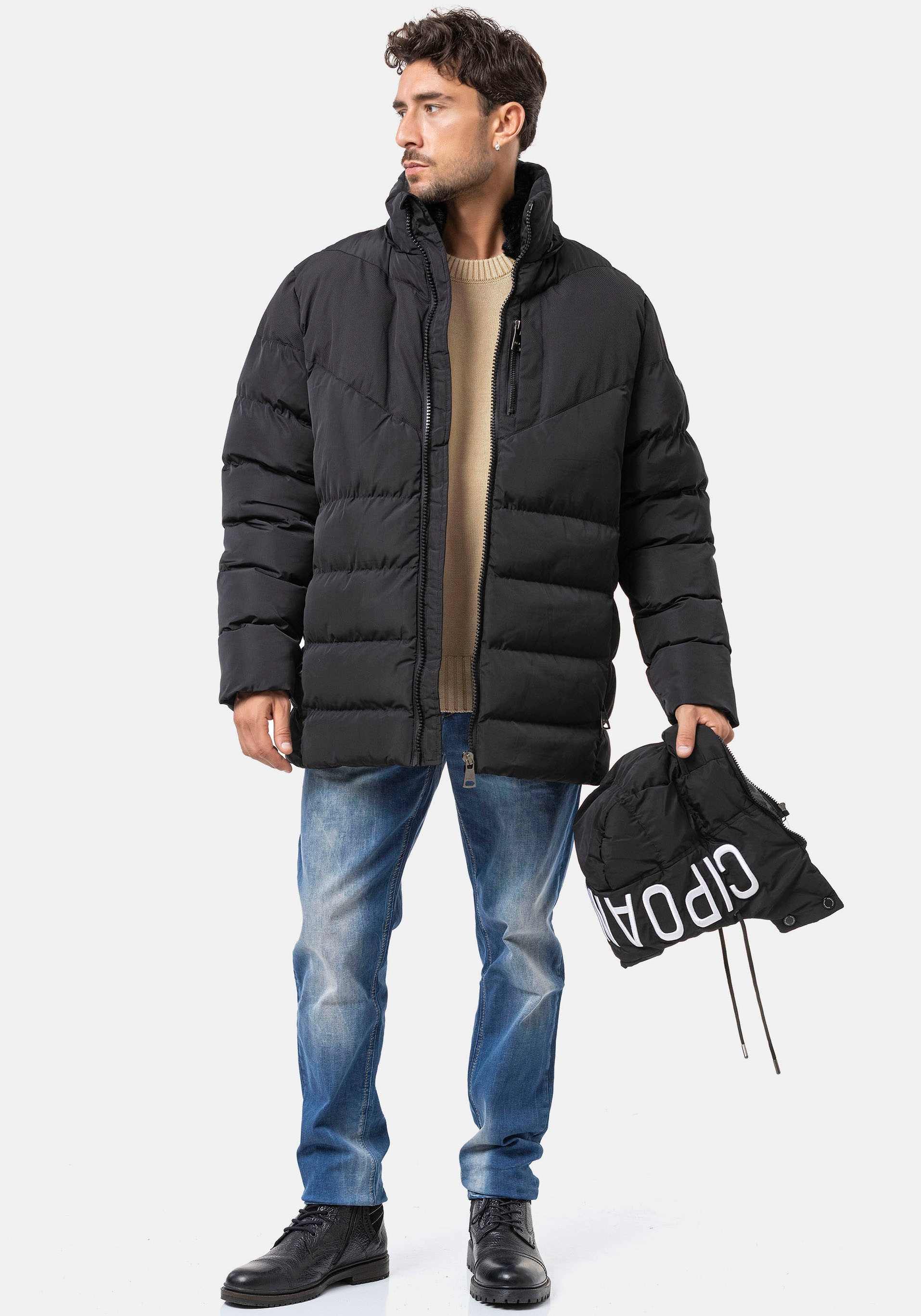 Cipo & Baxx Veste matelassée mit Kapuze