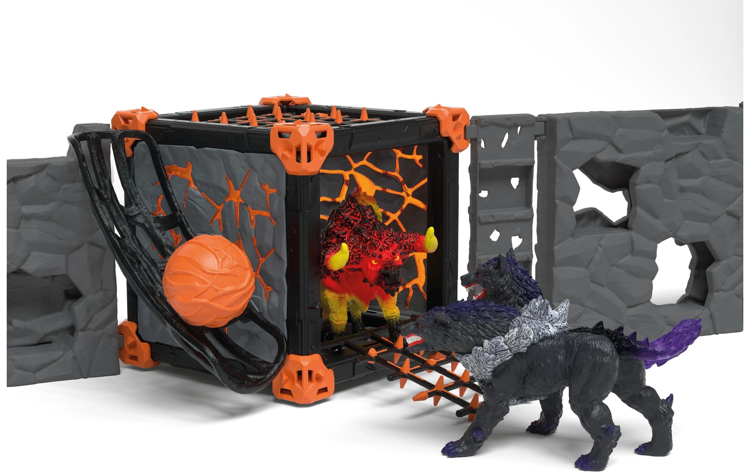 Schleich® Spielwelt »BattleCave Arena: Lava vs. Schatten«, (61 tlg.)