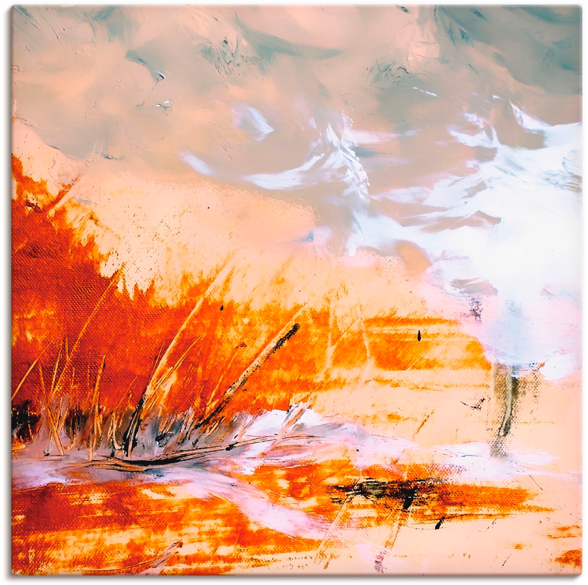 Image of Artland Wandbild »Wolkig«, Küste, (1 St.), in vielen Grössen & Produktarten -Leinwandbild, Poster, Wandaufkleber / Wandtattoo auch für Badezimmer geeignet bei Ackermann Versand Schweiz