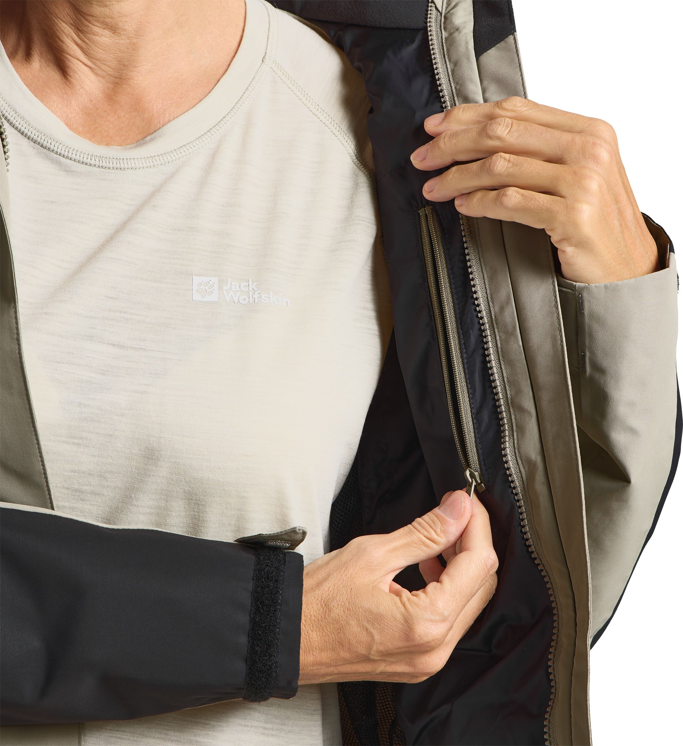 Jack Wolfskin Outdoorjacke »JASPER 2L JKT W« mit Kapuze