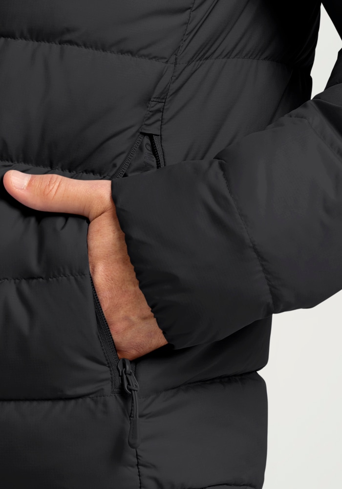 Jack Wolfskin Daunenjacke »ATHER DOWN HOODY M RDS«, mit Kapuze
