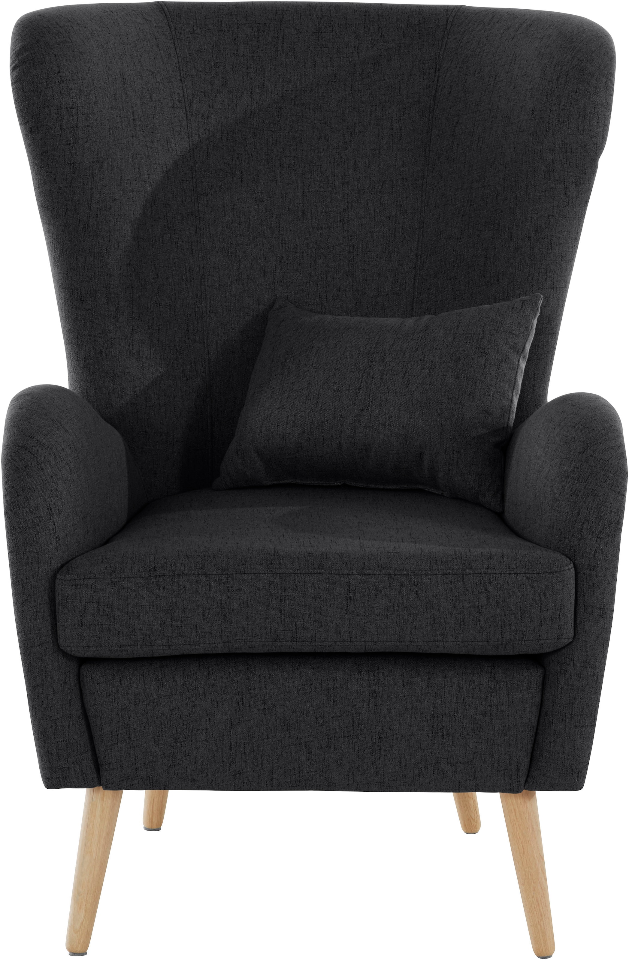 Home affaire Sessel »Sallito, TV-Sessel, Ohrensessel mit« Hocker, in vielen Bezugsqualitäten, auch in Samtcord