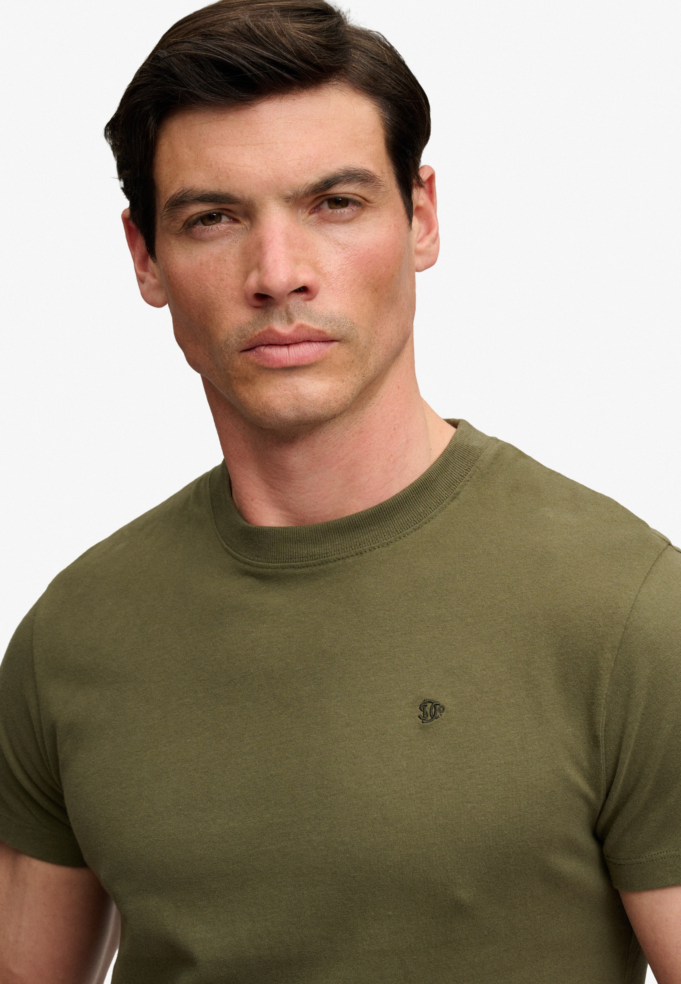 Superdry Rundhalsshirt »ESSENTIAL SDCO LOGO EMB TEE« Baumwolle, regular fit
