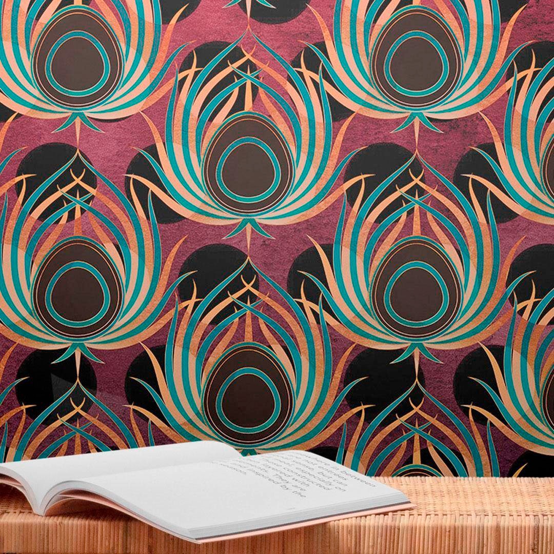 Komar Papier peint intissé »Paon« 200x280 cm (Breite x Höhe)