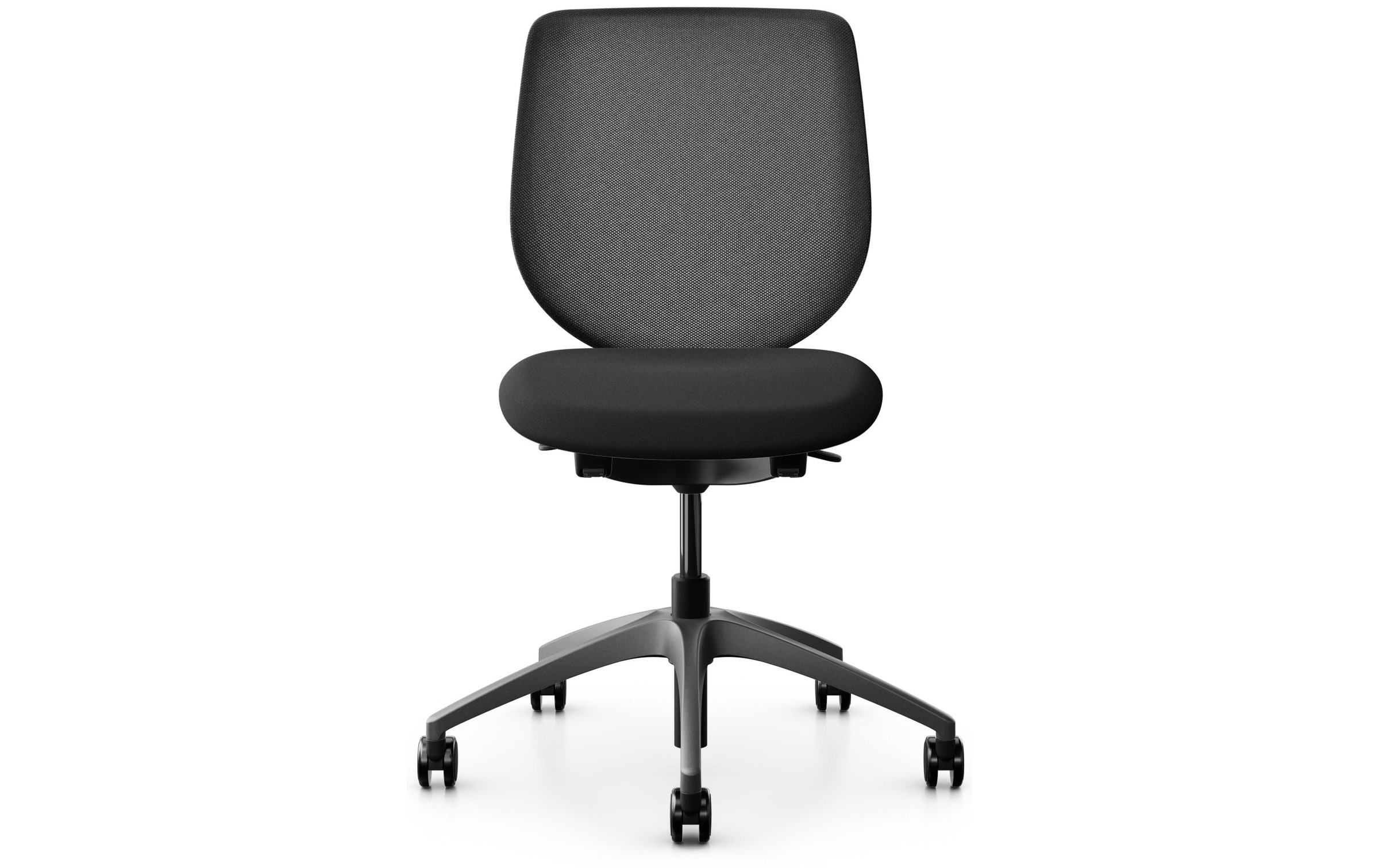 Image of Giroflex Schreibtischstuhl "313 mit Netzrücken, ohne Armlehnen, Schwarz" ()