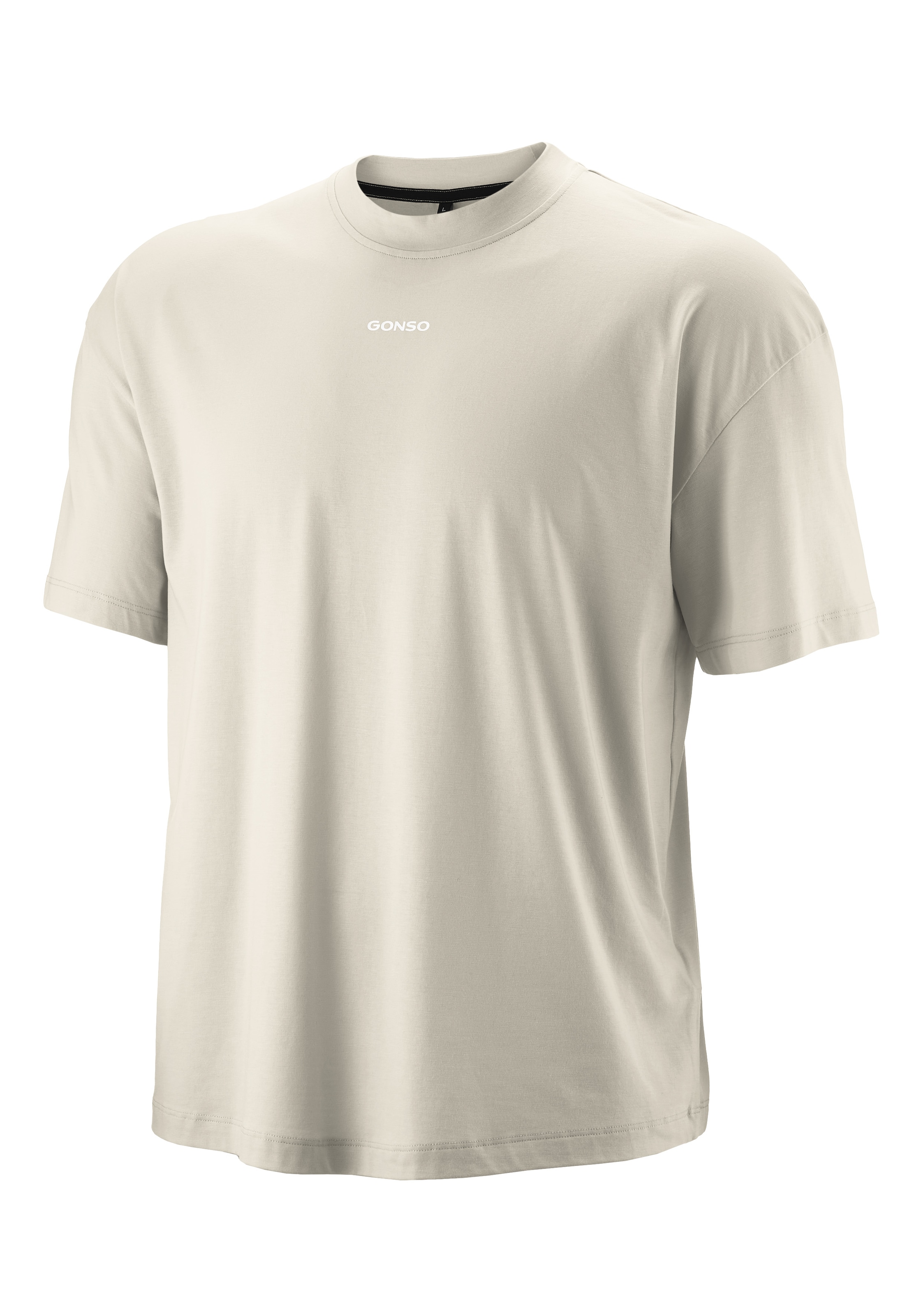 Gonso Shirt à col rond »OffBike T-Shirt Oversized« Unisex T-Shirt mit Logo, Off-Bike Shirt, Oversize-Fit