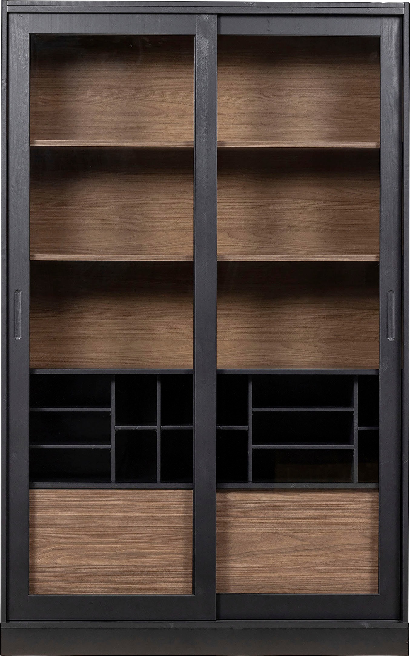 WOOOD Vitrine »James«, mit Glas, viel Stauraum, H 200 cm x B 125 cm